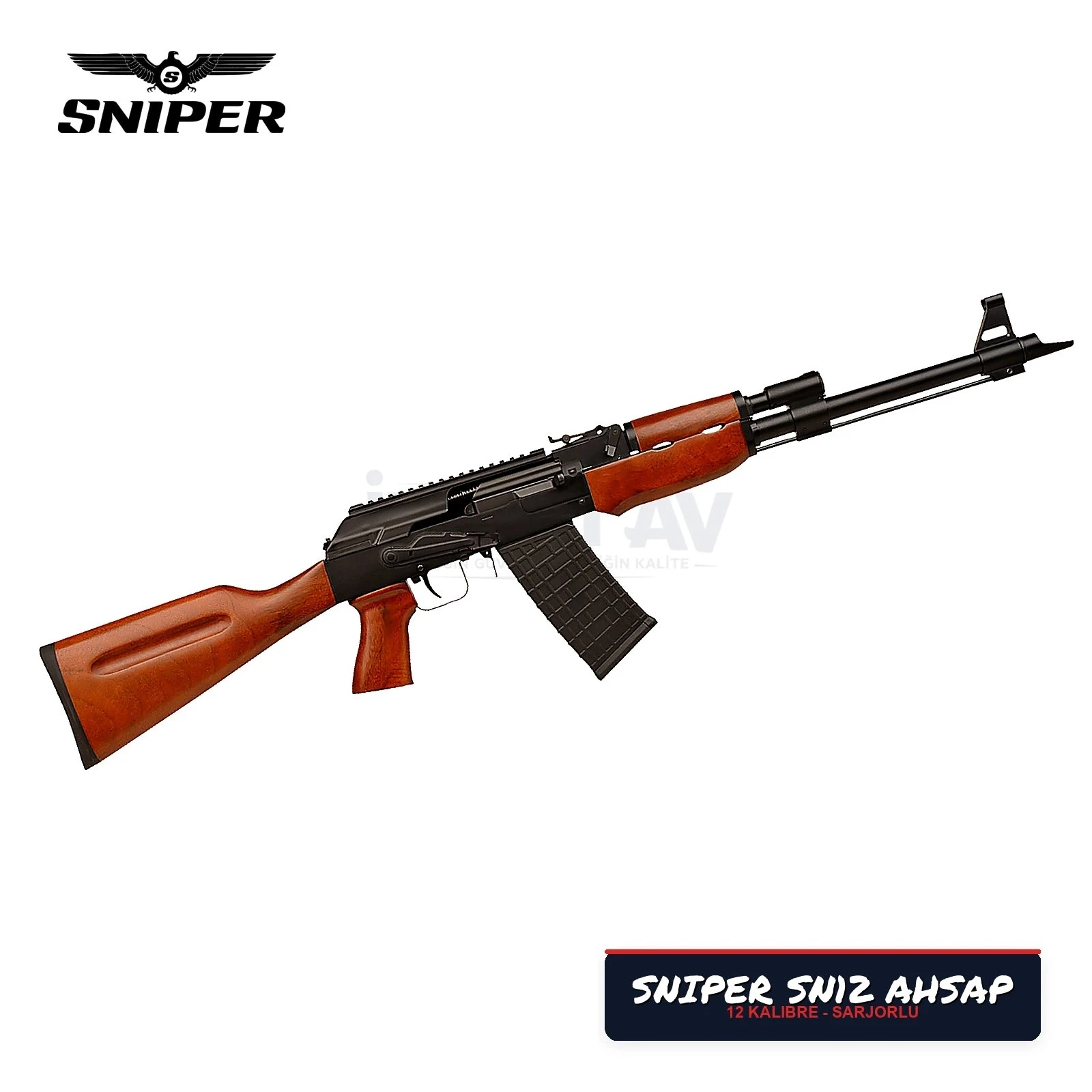Sniper SN-12 Ahşap Şarjörlü Otomatik Av Tüfeği