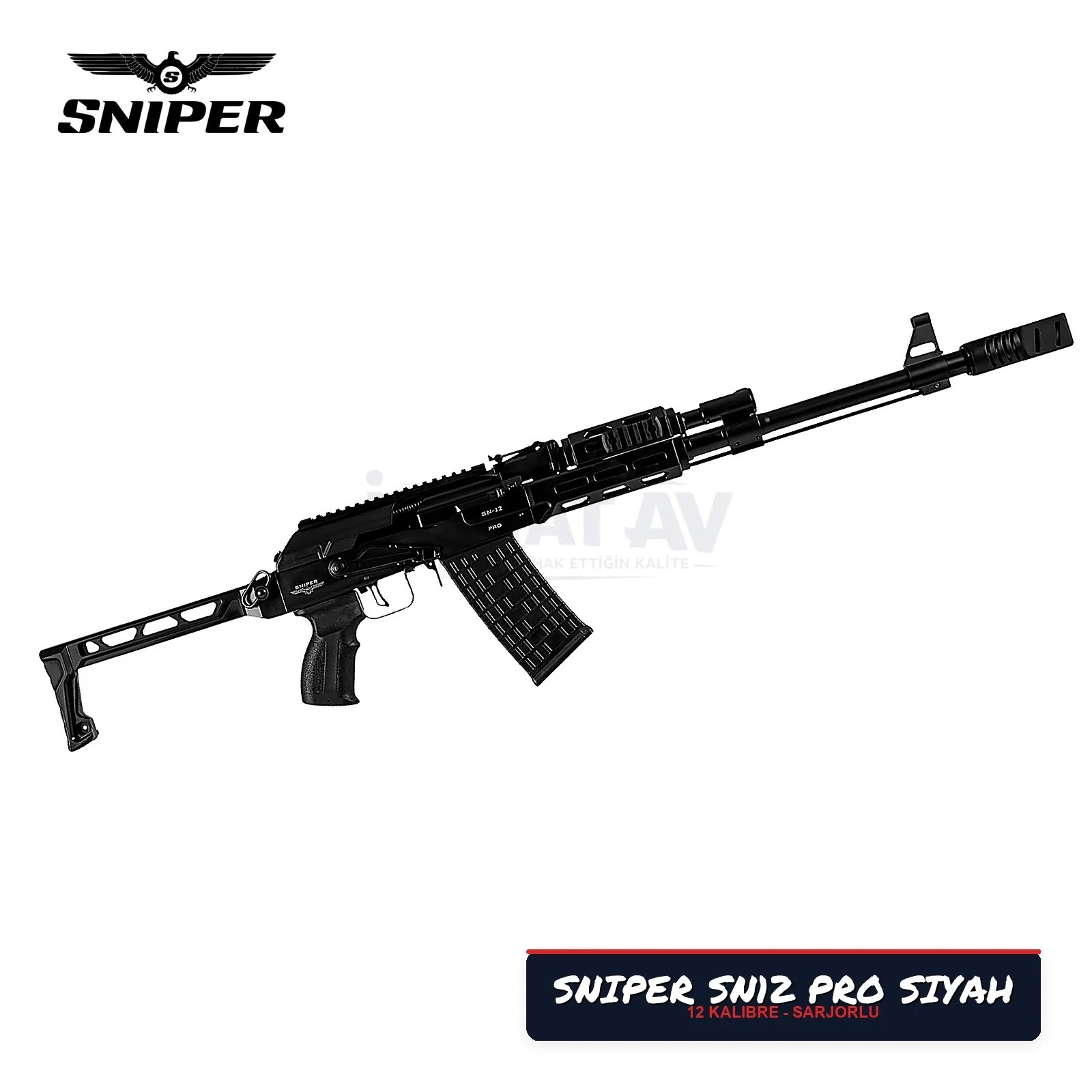 Sniper SN-12 Pro Siyah Şarjörlü Av Tüfeği