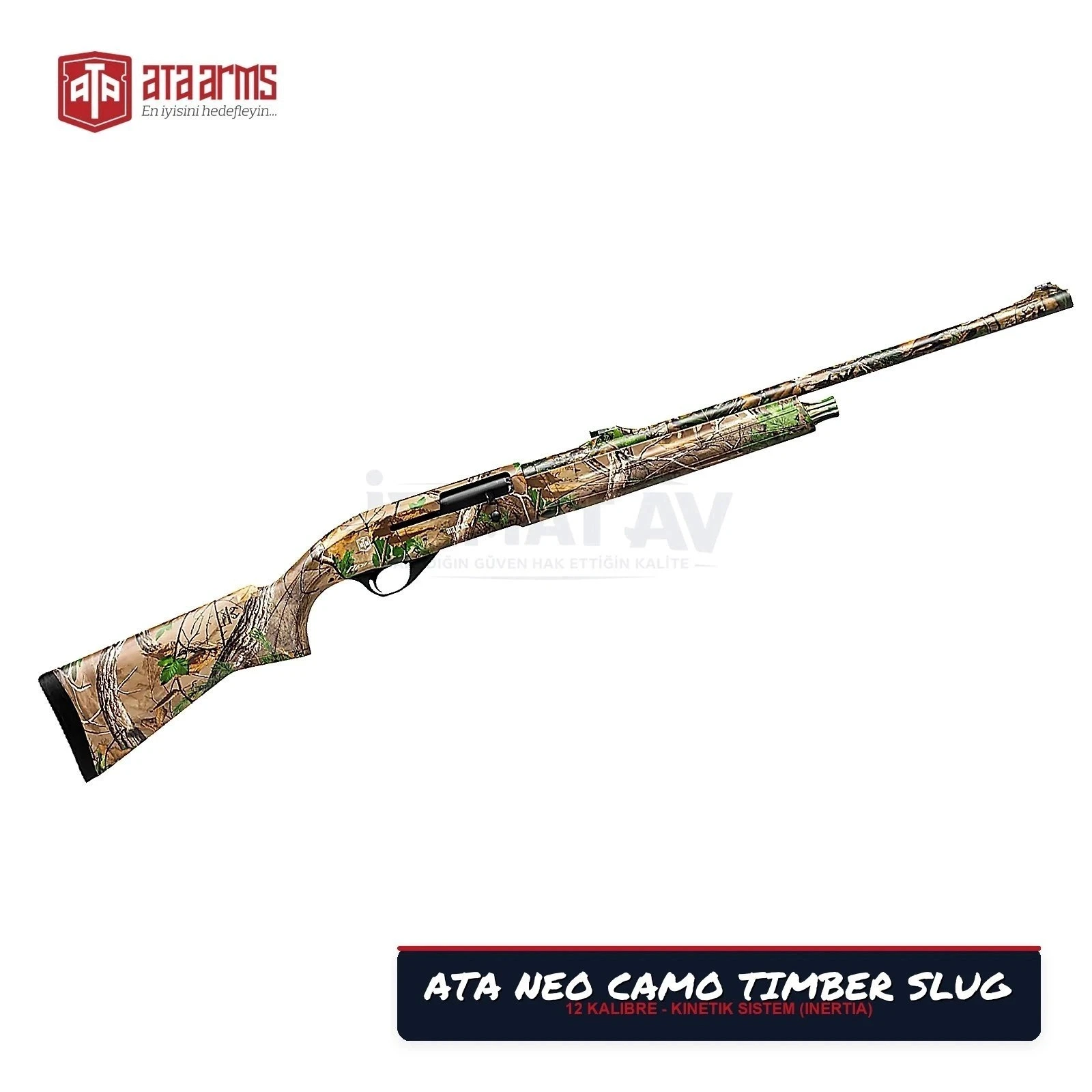 Ata Neo Camo Timber Slug Yarı Otomatik Av Tüfeği