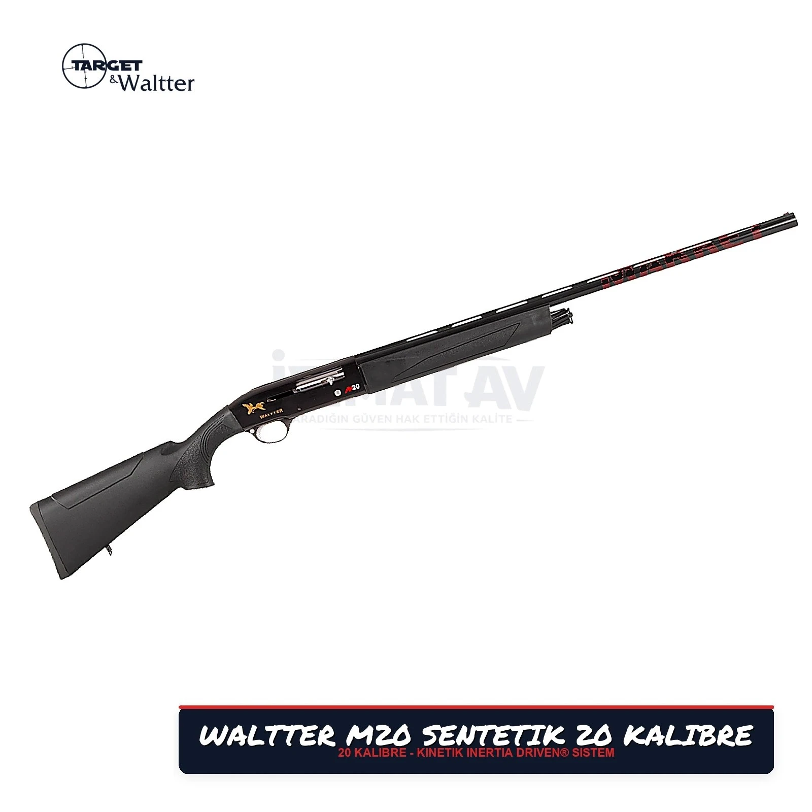 Waltter M20 Sentetik 20 Kalibre Yarı Otomatik Av Tüfeği