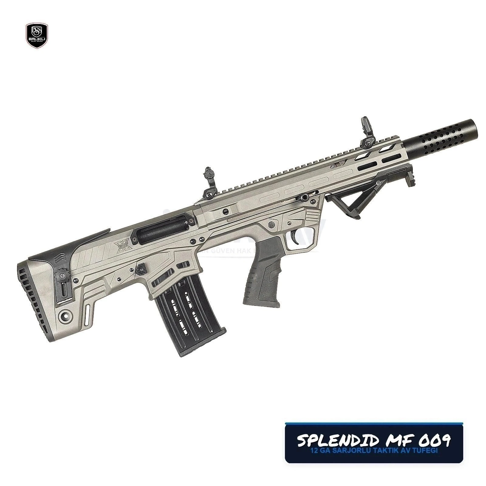 Balıklı Arms Splendid MF 009 12 Kalibre Şarjörlü Taktik Av Tüfeği
