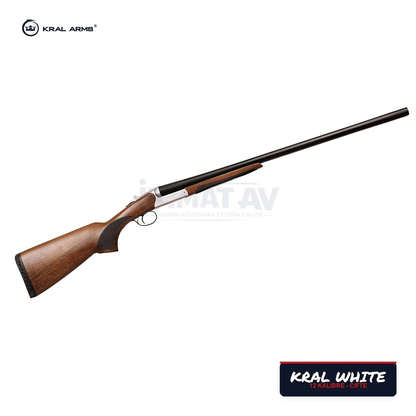Kral Arms White Çi̇fte Av Tüfeği