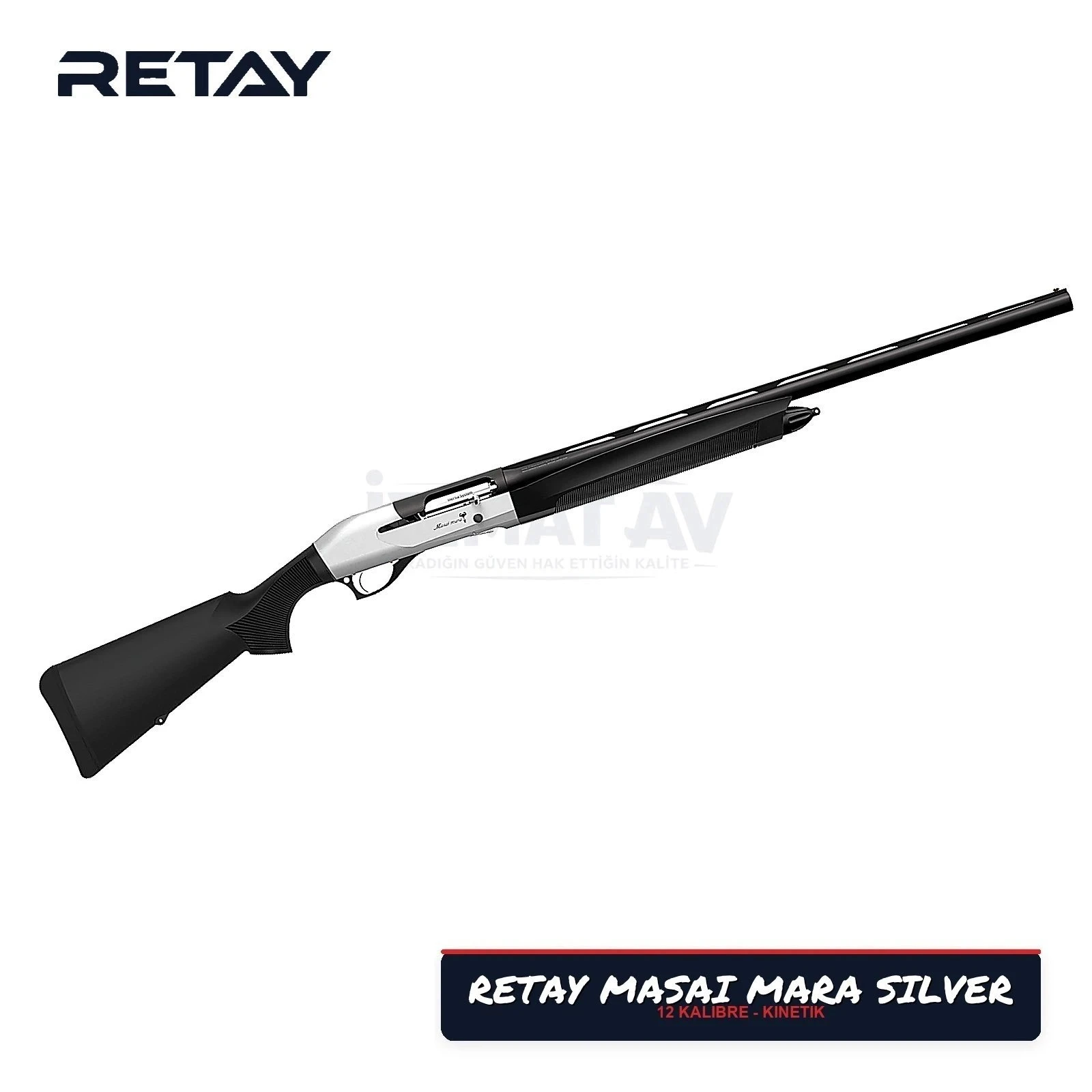 Retay Masai Mara Silver 12 Kalibre Kinetik Yarı Otomatik Av Tüfeği