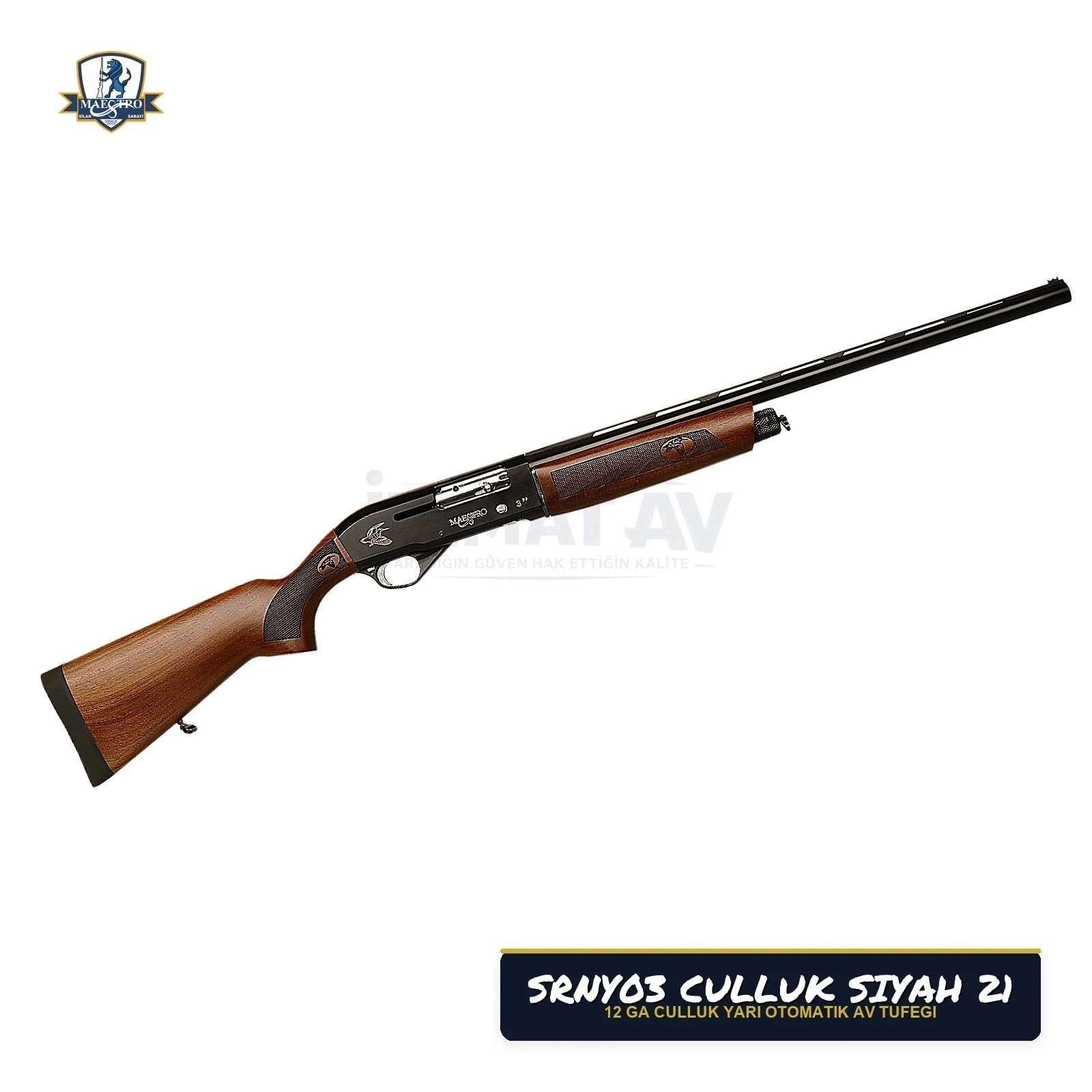 Maestro Arms SRNY03 Çulluk Siyah 21 12 Kalibre Yarı Otomatik Av Tüfeği