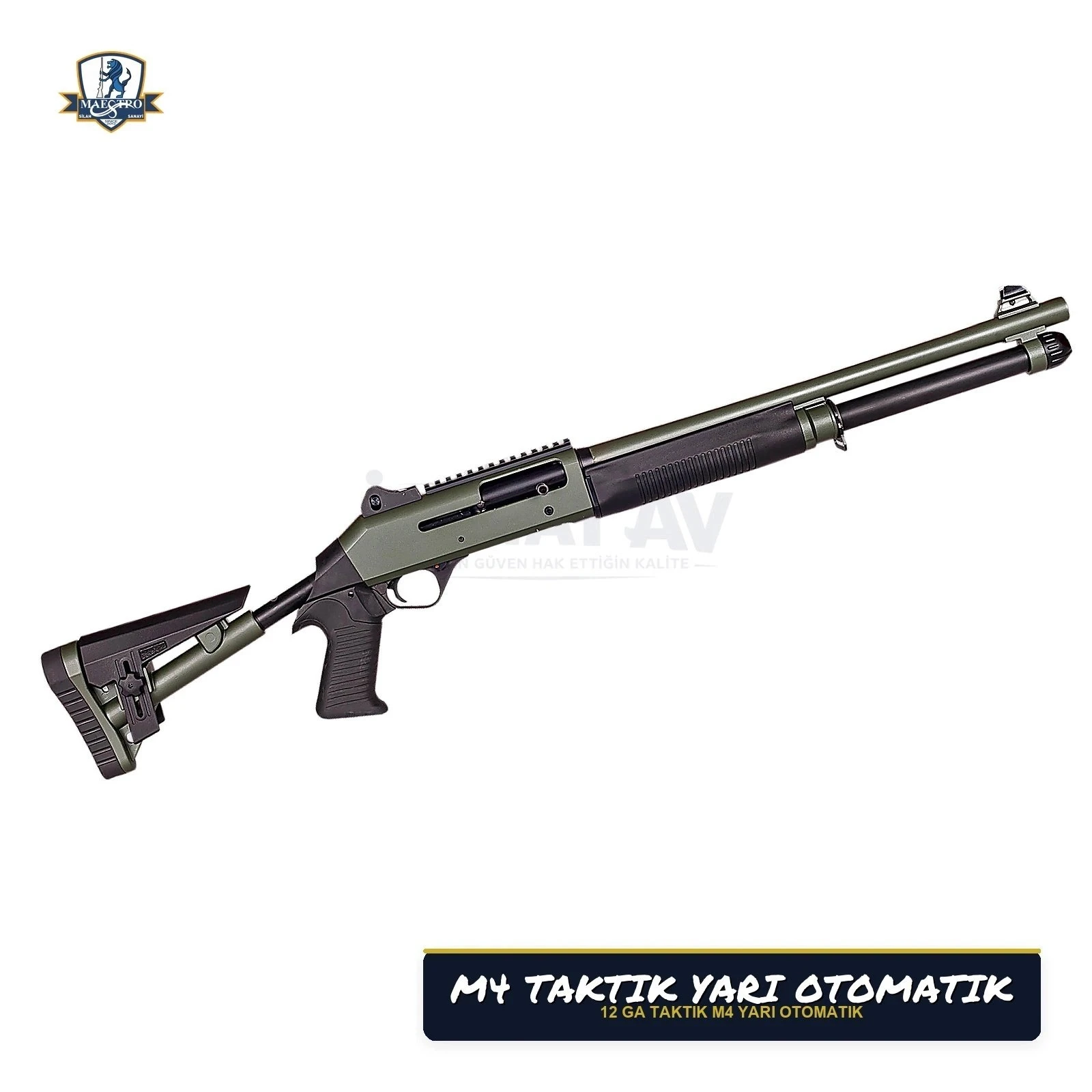 Maestro Arms M4 Taktik 12 Kalibre Yarı Otomatik Av Tüfeği