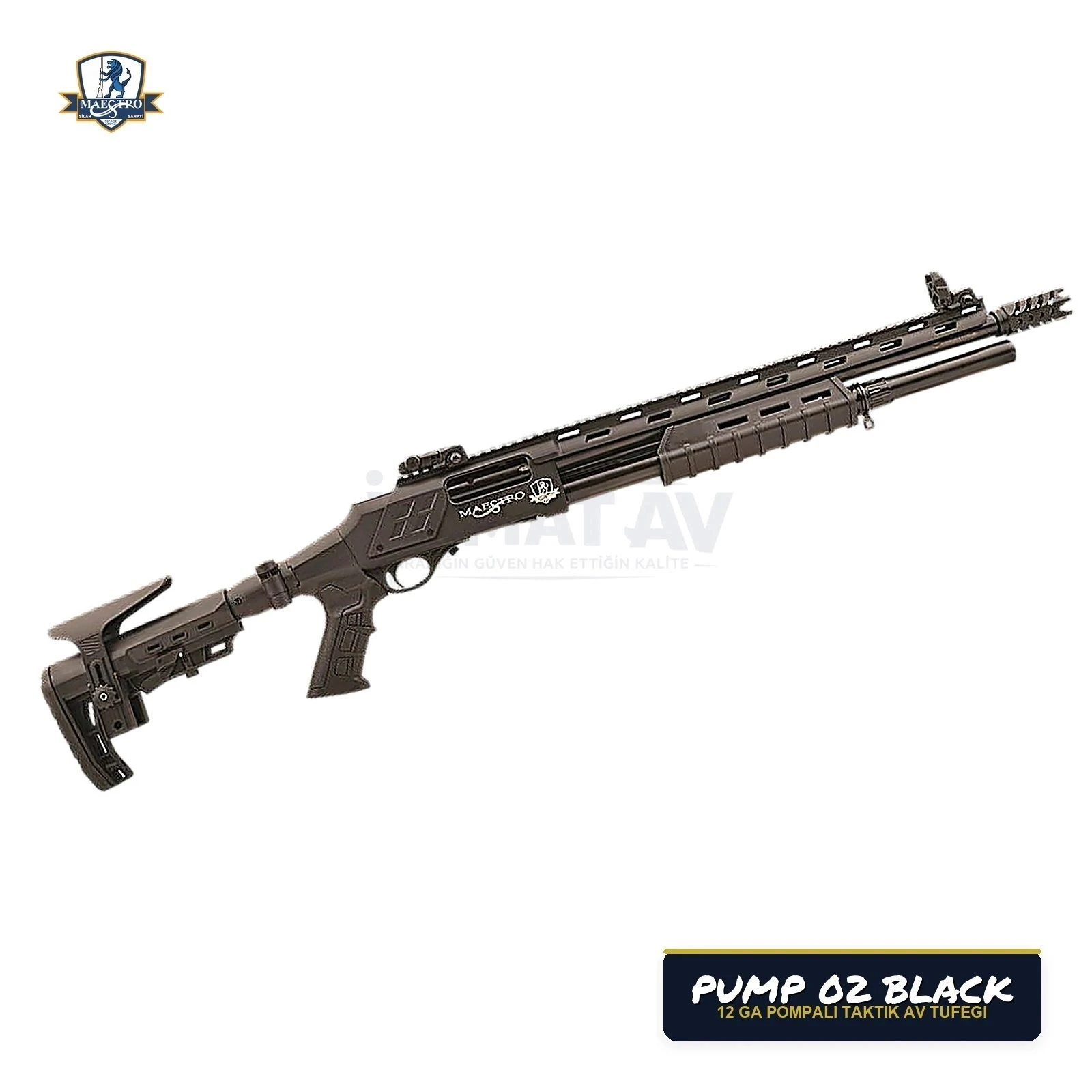 Maestro Arms Pump 02 Black 12 Kalibre Pompalı Av Tüfeği