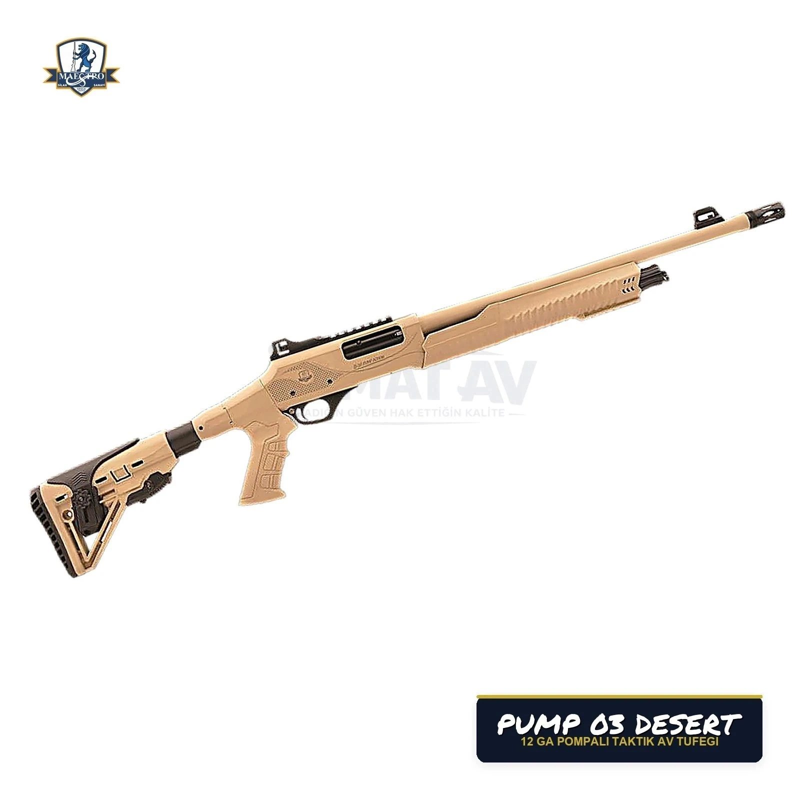 Maestro Arms Pump 03 Desert 12 Kalibre Pompalı Av Tüfeği