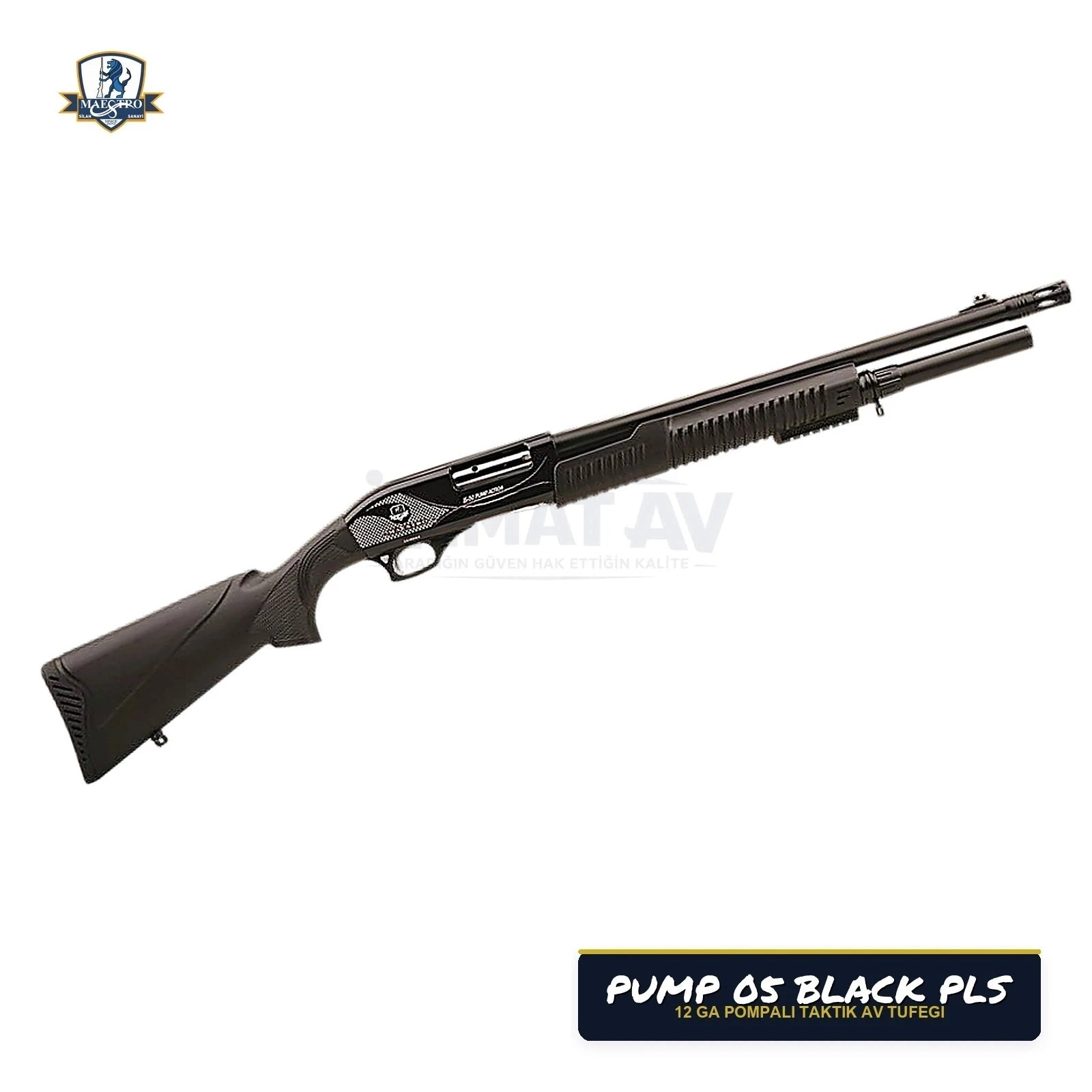 Maestro Arms Pump 05 Siyah Sentetik 12 Kalibre Pompalı Av Tüfeği