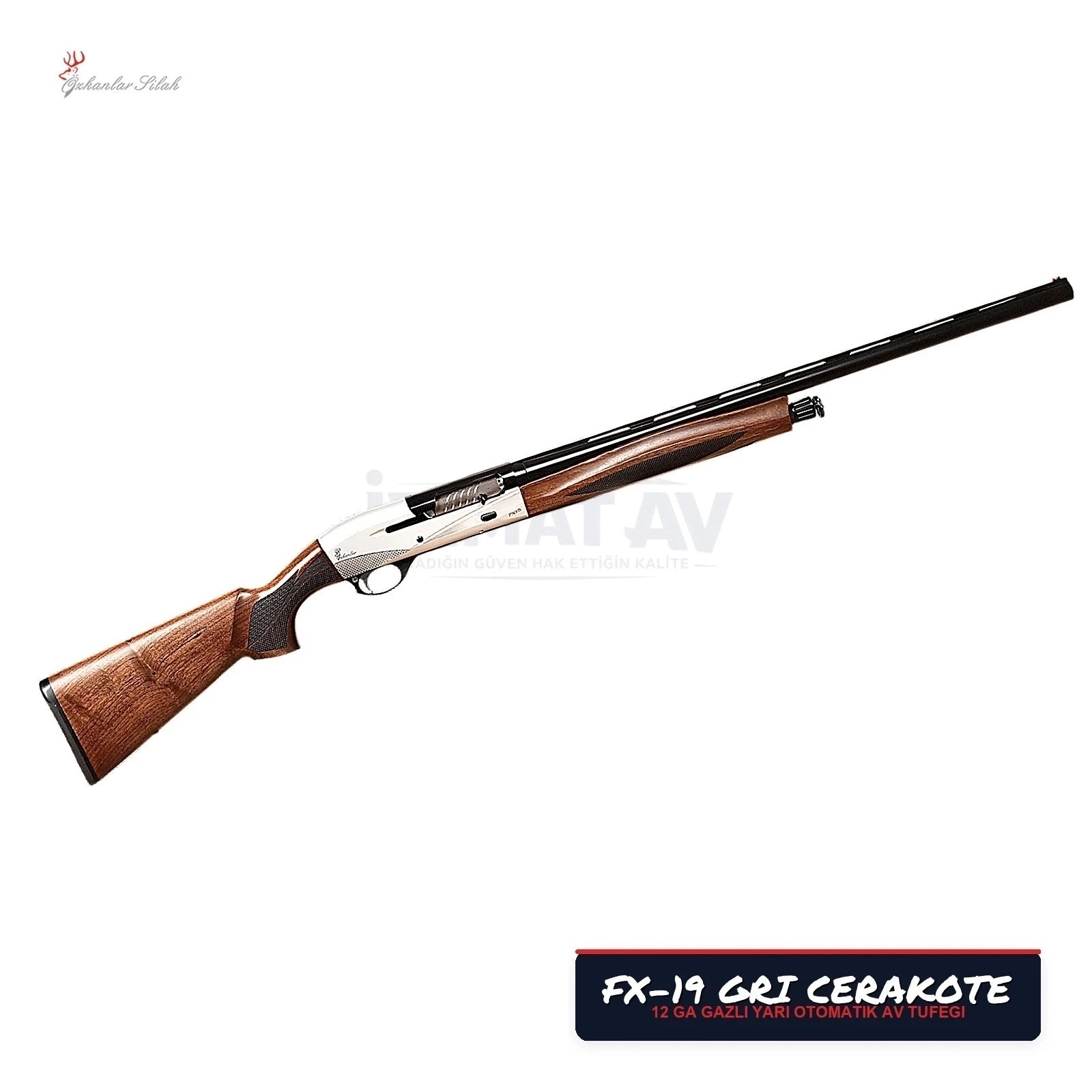 Özkanlar FX-19 Gri Cerakote 12 Kalibre Yarı Otomatik Av Tüfeği