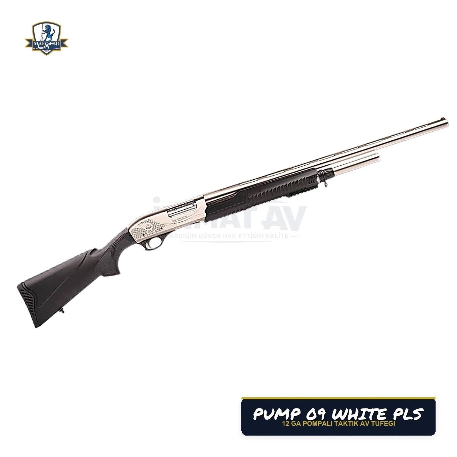 Maestro Arms Pump 09 Beyaz Sentetik 12 Kalibre Pompalı Av Tüfeği