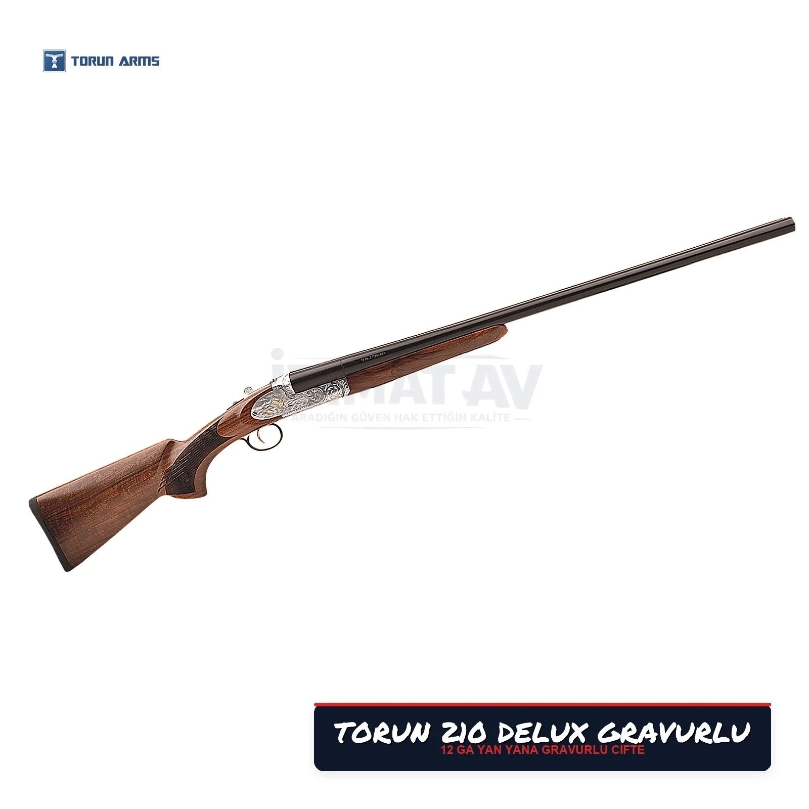 Torun Silah 210 Delux Gravürlü 12 Kalibre Çifte Av Tüfeği