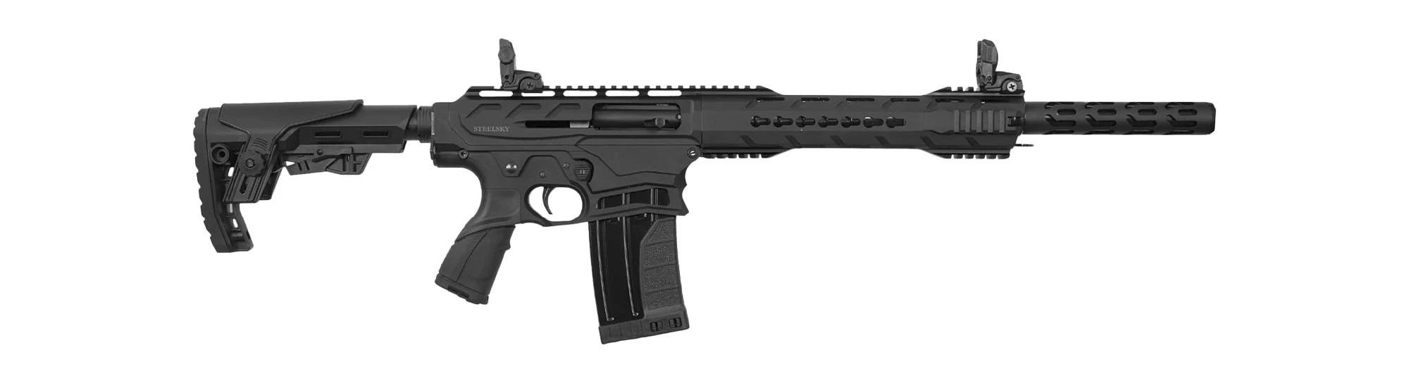 Gökbörü Steelsky SG70 Siyah Şarjörlü Av Tüfeği (12 Kalibre - Gazlı Sistem - AR-15 Platform)