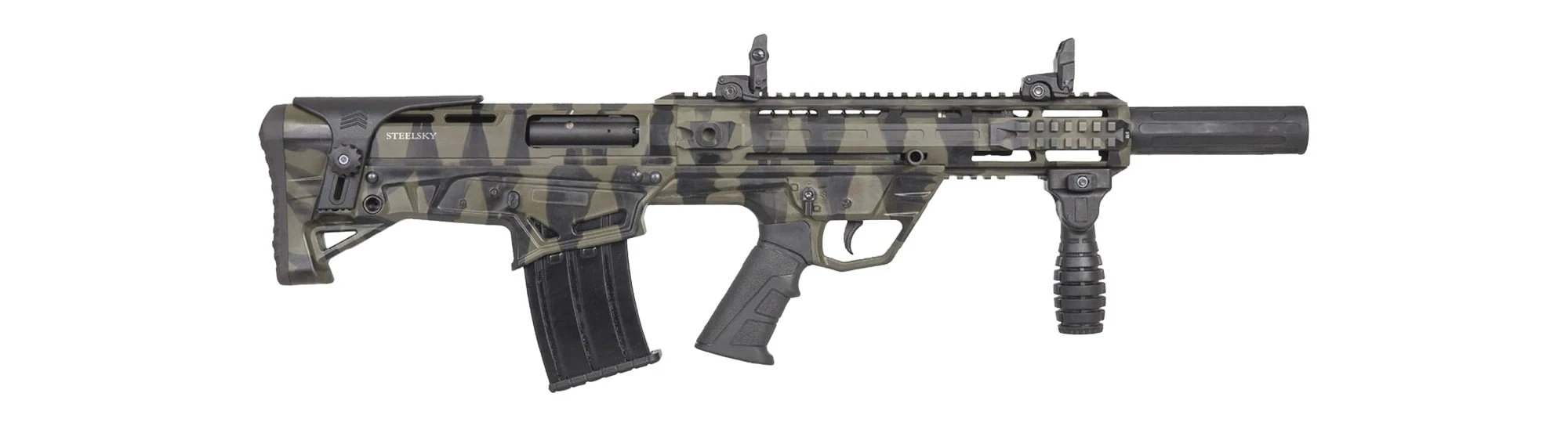 Gökbörü Steelsky AG91 Siyah Bullpup Şarjörlü Av Tüfeği (12 Kalibre - Kompakt Taktikal)