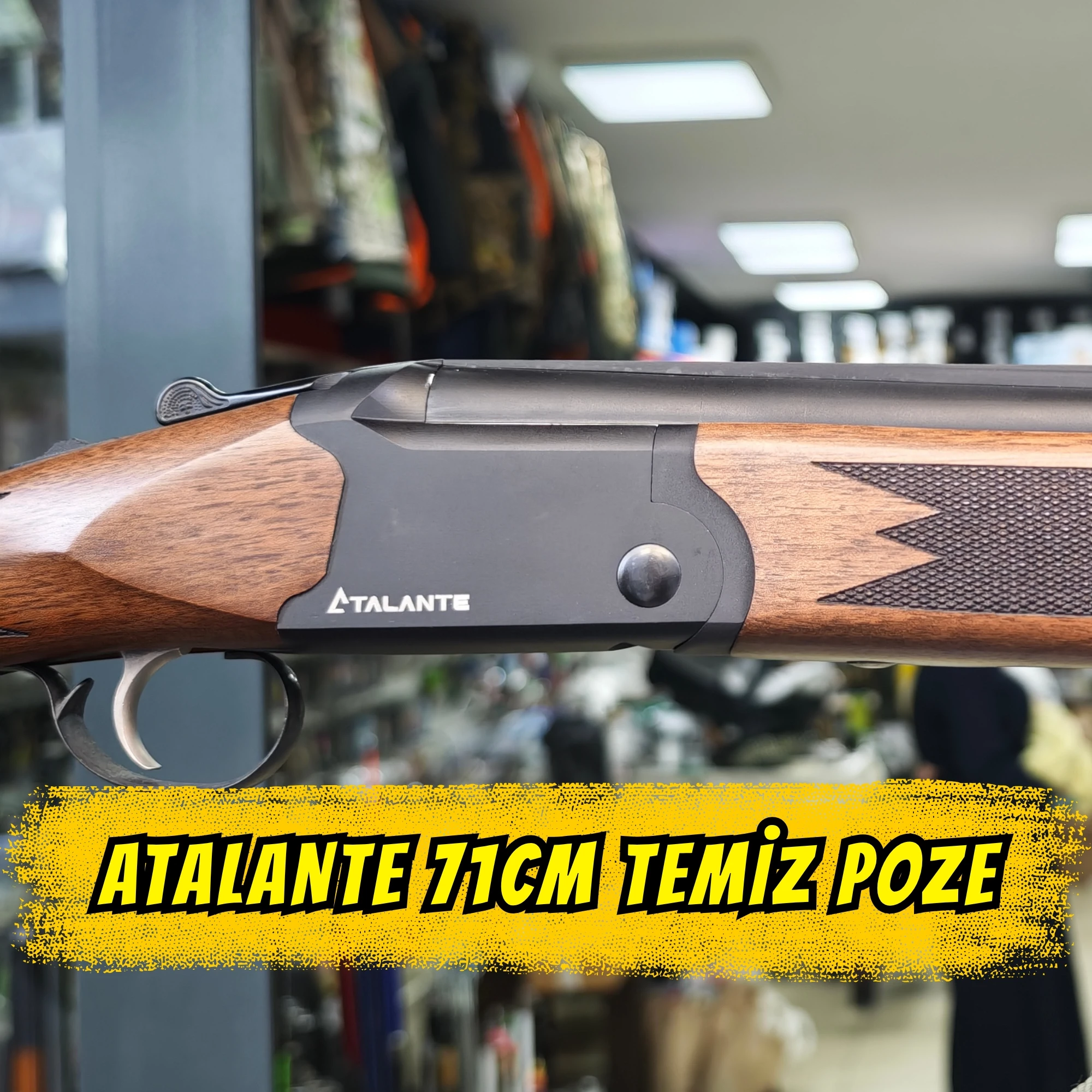Atlante Süperpoze Av Tüfeği İkinci El (71 cm Namlu - Türk Cevizi Kundak)