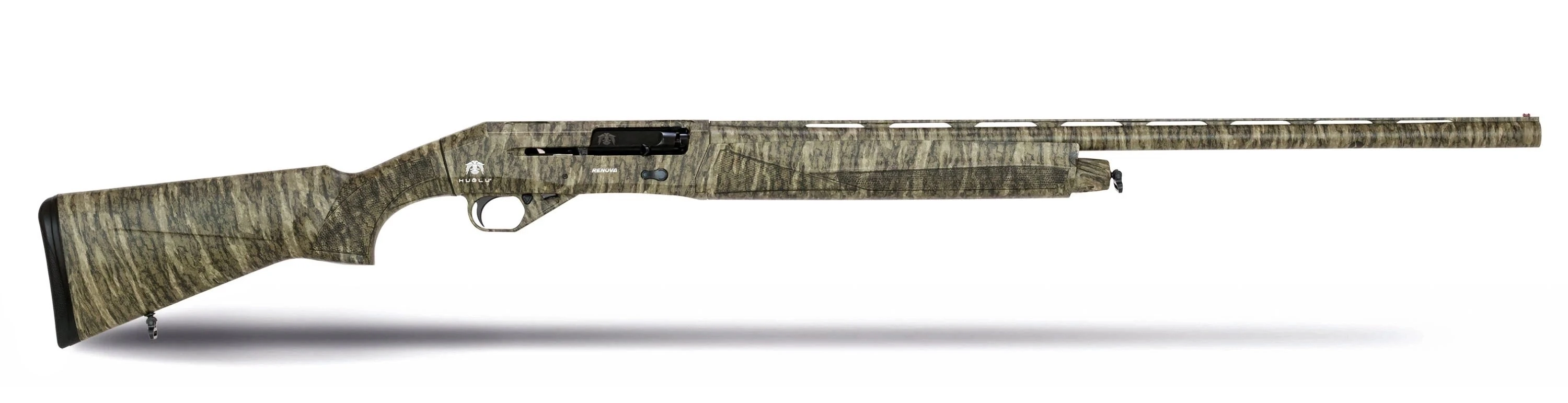 Huğlu Renova Mossy Oak Bottomland 2 Yarı Otomatik Av Tüfeği (12 GA - Kinetik Sistem - Orman/Bataklık Kamuflaj Kaplama - Ex-Bore Namlu)