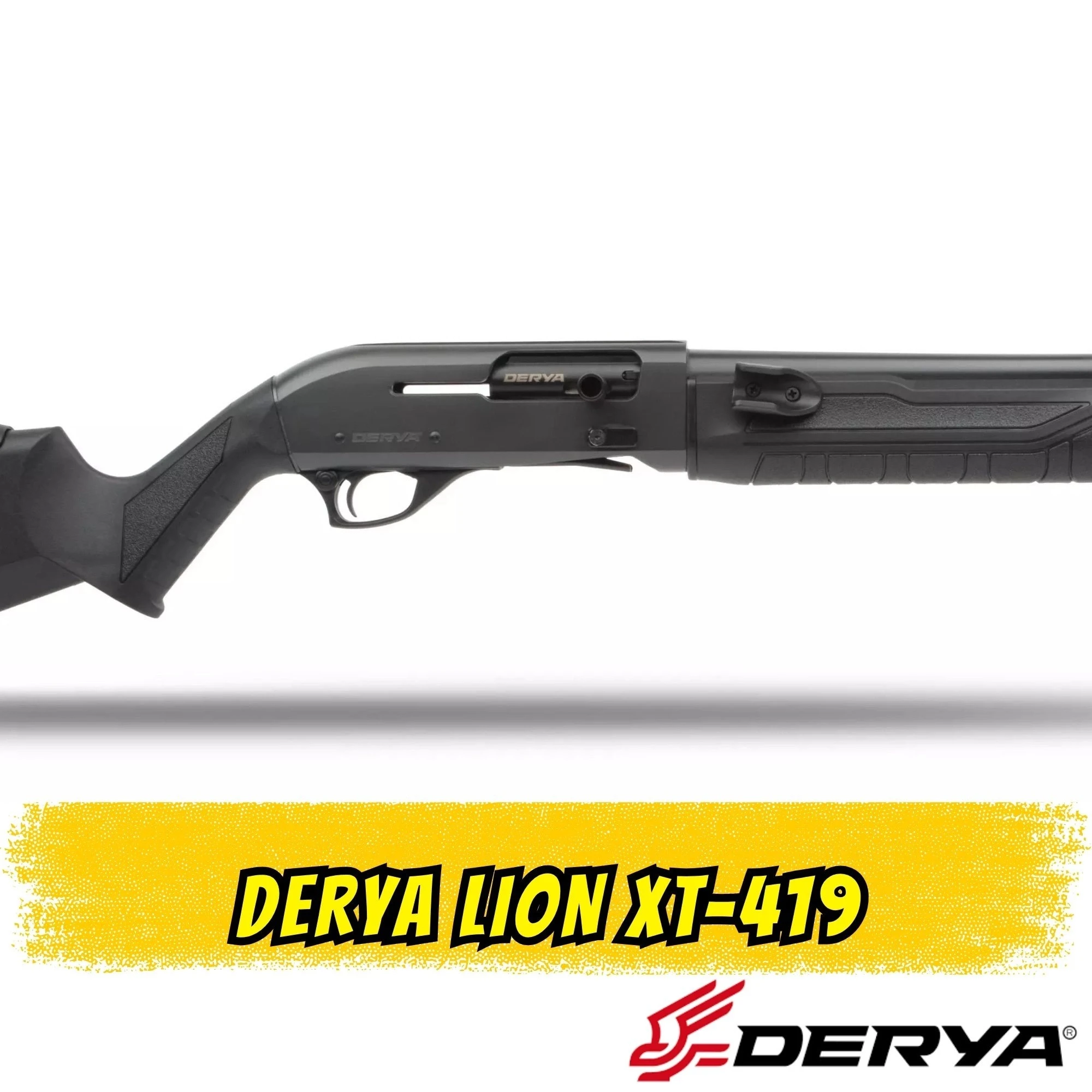 Derya Lion XT-419 Yarı Otomatik Av Tüfeği (12 GA - Smoke Cerakote - 47 cm Slug Namlu)