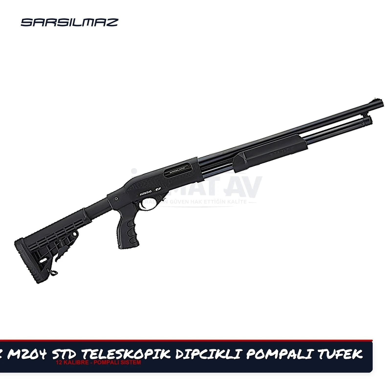 SARSILMAZ M204 STD TELESKOPİK DİPÇİKLİ POMPALI TÜFEK
