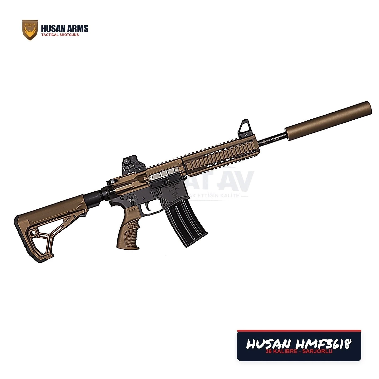 Husan Arms HMF3618 Metal Force 36 Kalibre (.410) Şarjörlü Av Tüfeği