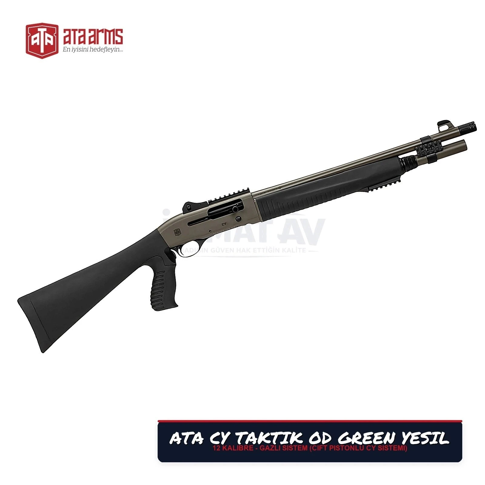 Ata CY Taktik OD Green Yeşil Yarı Otomatik Av Tüfeği