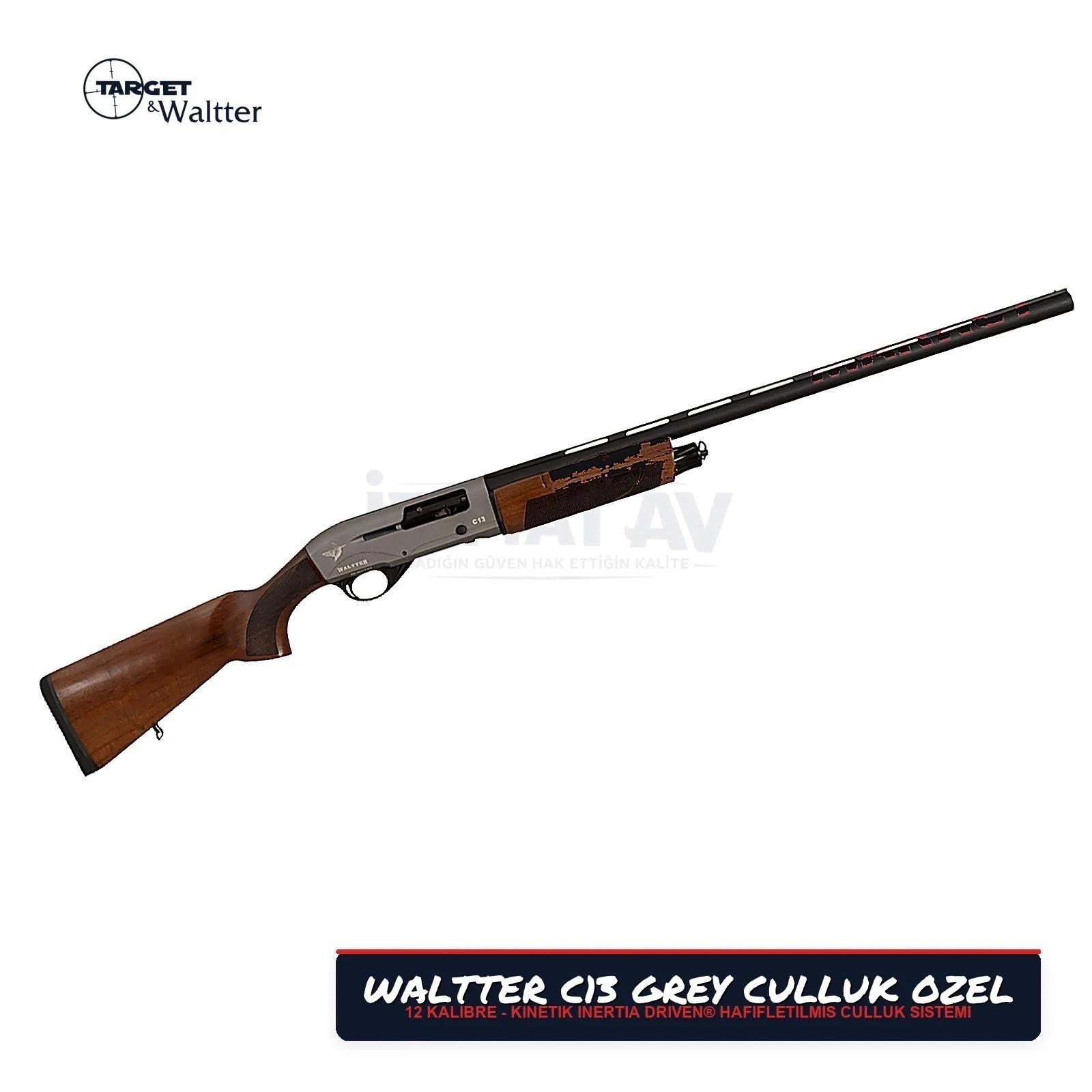 Waltter C13 Grey Çulluk Özel Yarı Otomatik Av Tüfeği