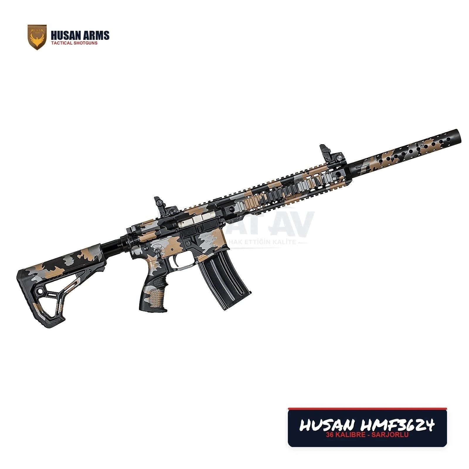 Husan Arms HMF3624 Metal Force 36 Kalibre (.410) Şarjörlü Av Tüfeği