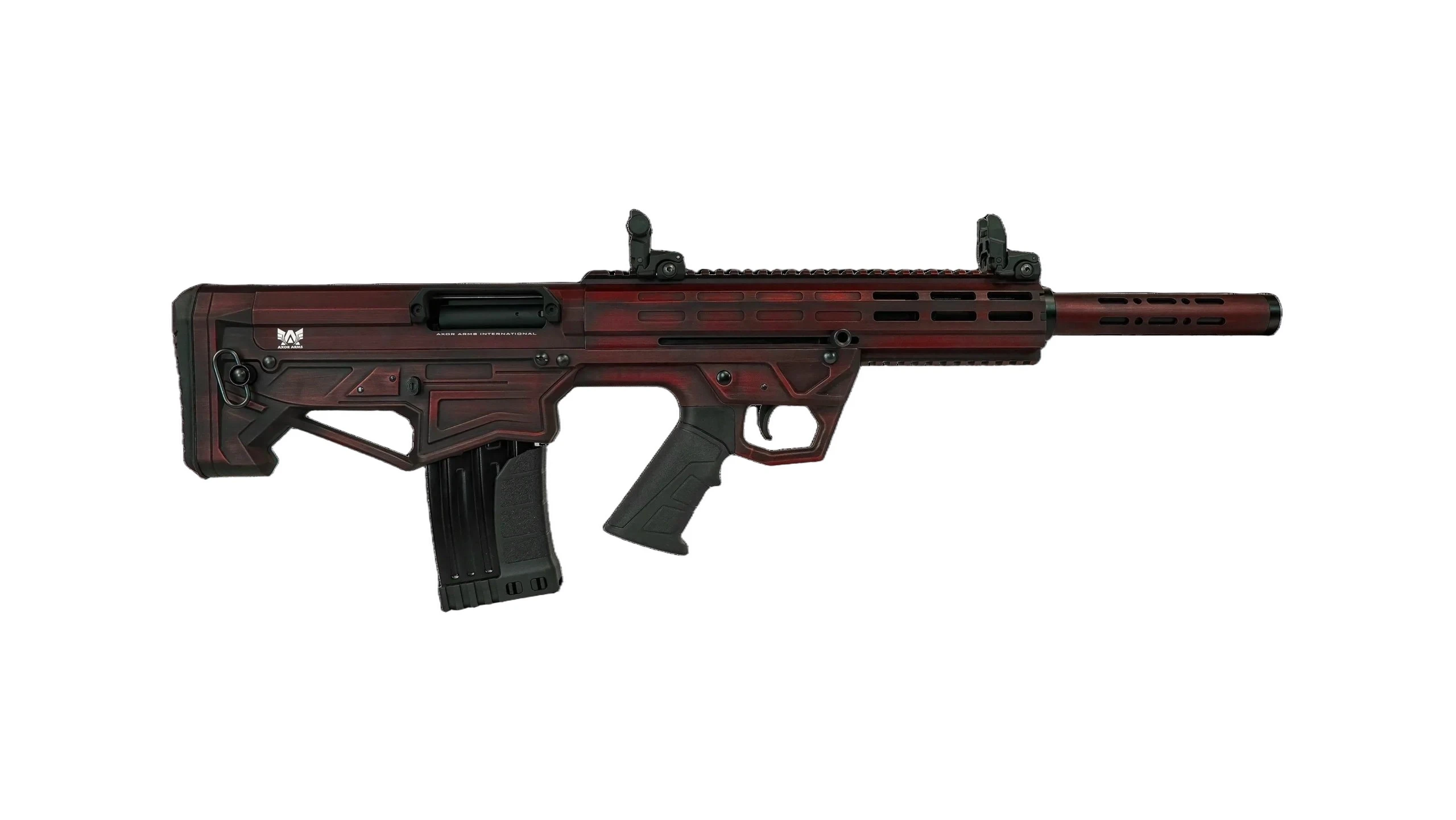 Axor Arms BP MF-1 Bullpup Şarjörlü Yarı Otomatik Av Tüfeği (12 Kalibre - Kırmızı - Kompakt Kasa)