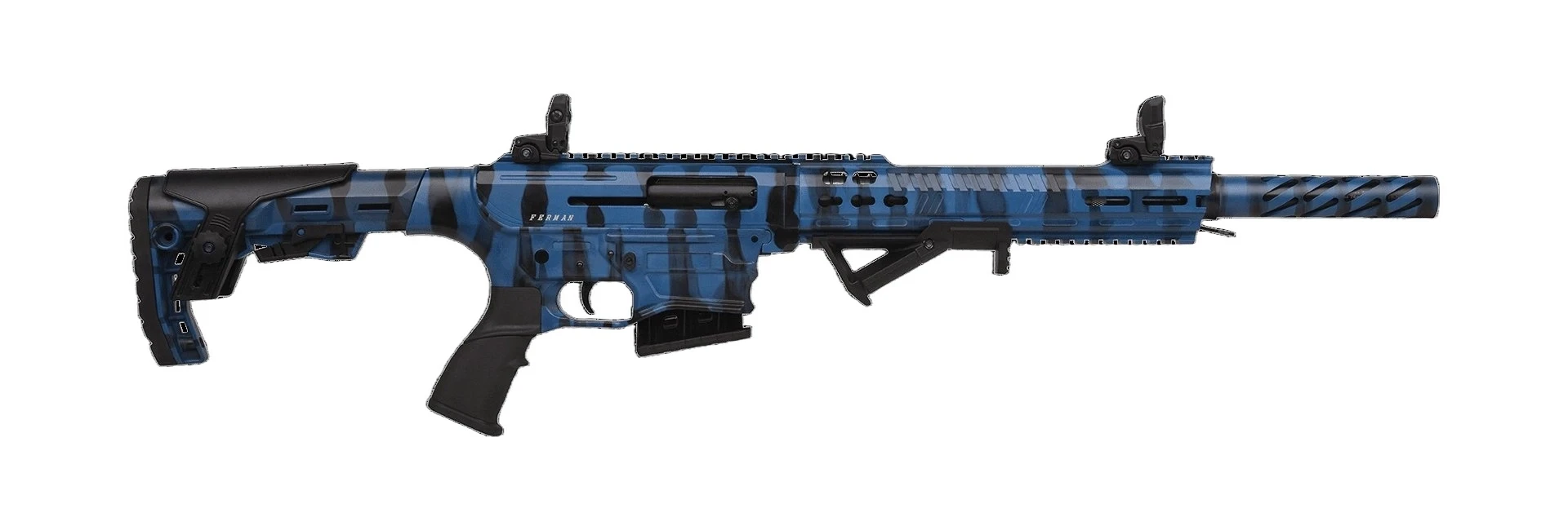 Ferman FX7 TTS-001 Şarjörlü Yarı Otomatik Av Tüfeği (12 Kalibre - Gazlı Sistem - Mavi)