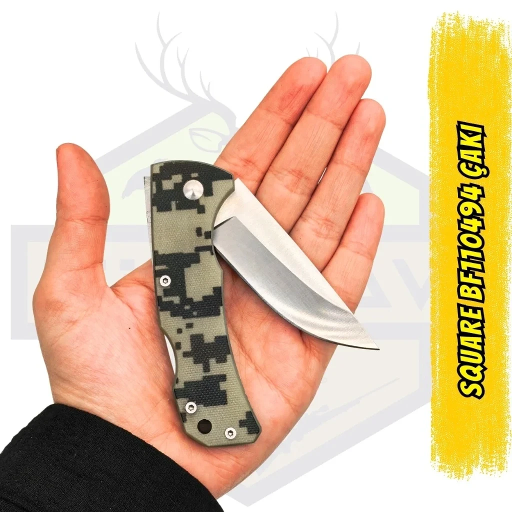 Square BF110494 Dijital Kamuflaj Katlanır Çakı 17 cm
