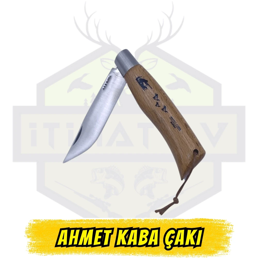 Ahmet Kaba Hunter A020 Kilitli El Yapımı Çakı - Açık 21 cm Namlu 9 cm 4116 Paslanmaz Çelik