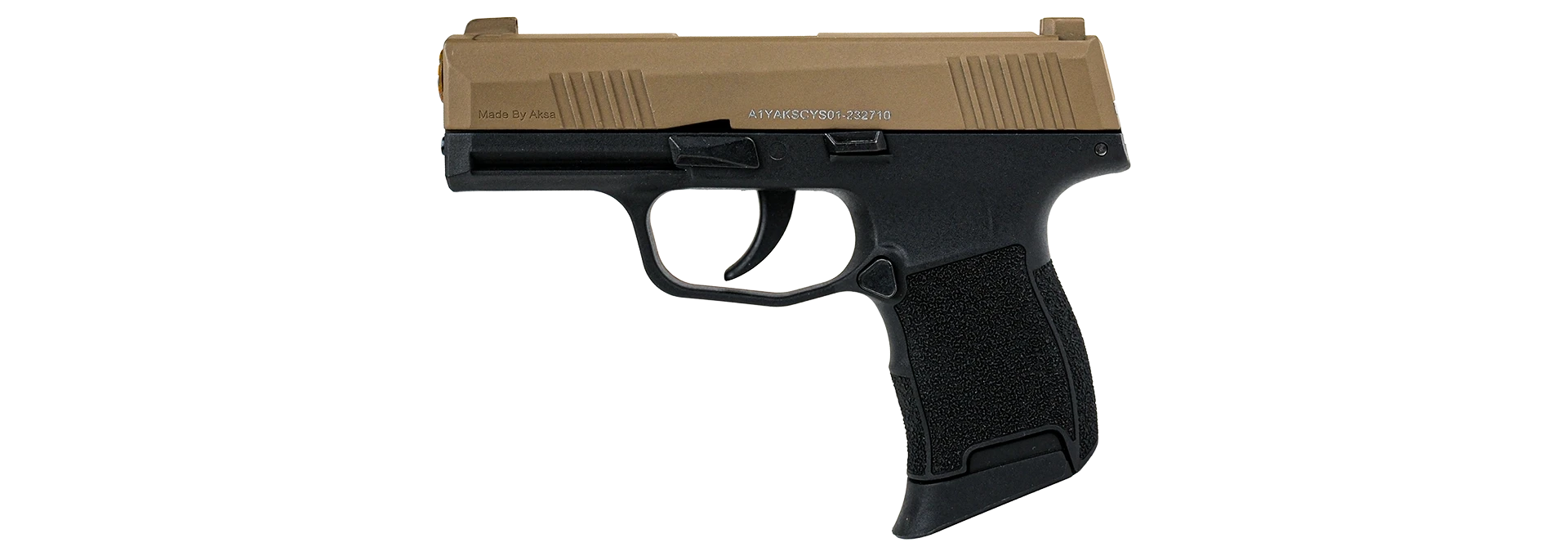 Aksa AK21 Kurusıkı Ses Tabancası (9mm P.A.K) - Çöl / Siyah (Çift Renk)