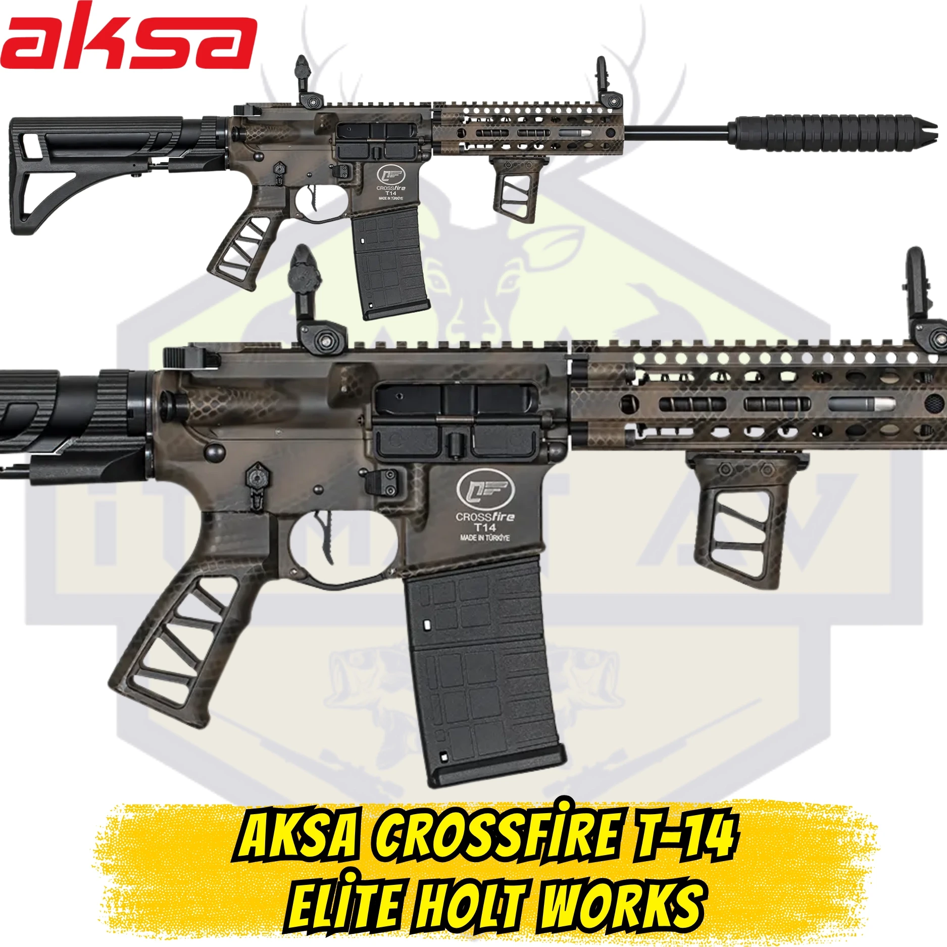 Aksa Crossfire T-14 Elite Holt Works Şarjörlü Av Tüfeği - 36 Kalibre (.410 Cal)