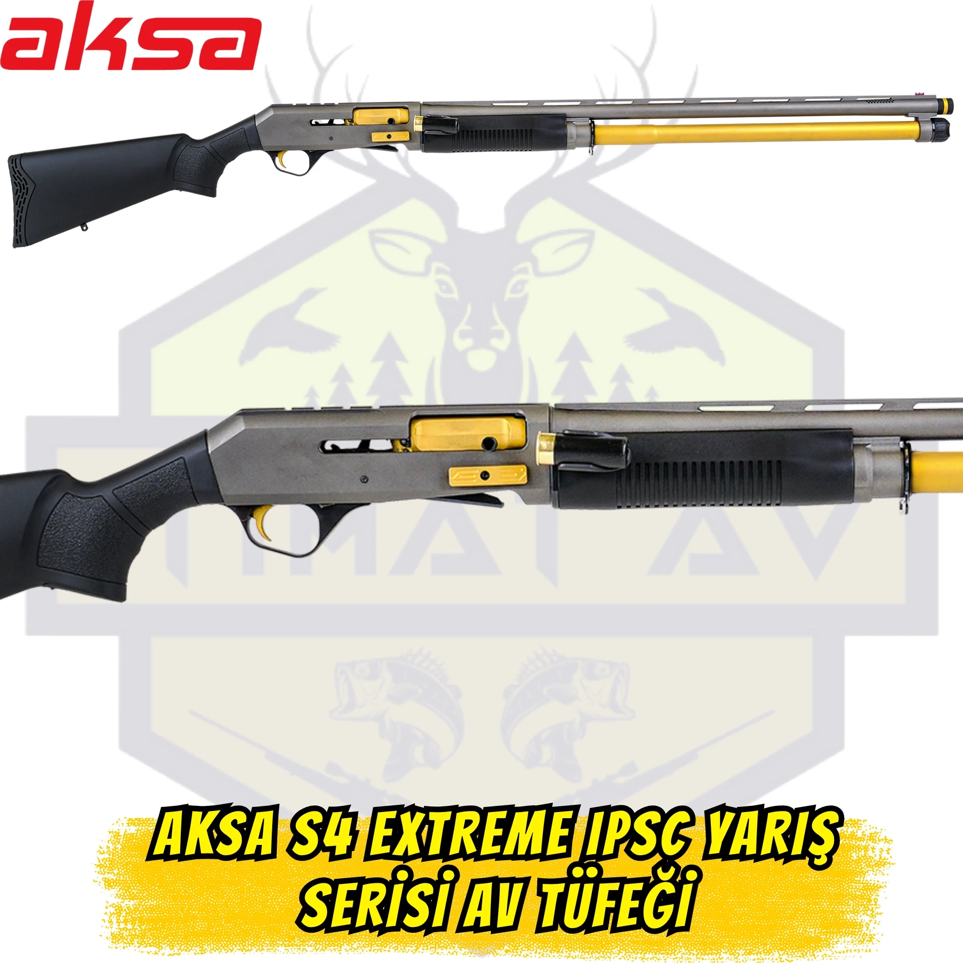 Aksa S4 Extreme IPSC Yarış Serisi Av Tüfeği - 12 Kalibre (10+1 Kapasite)