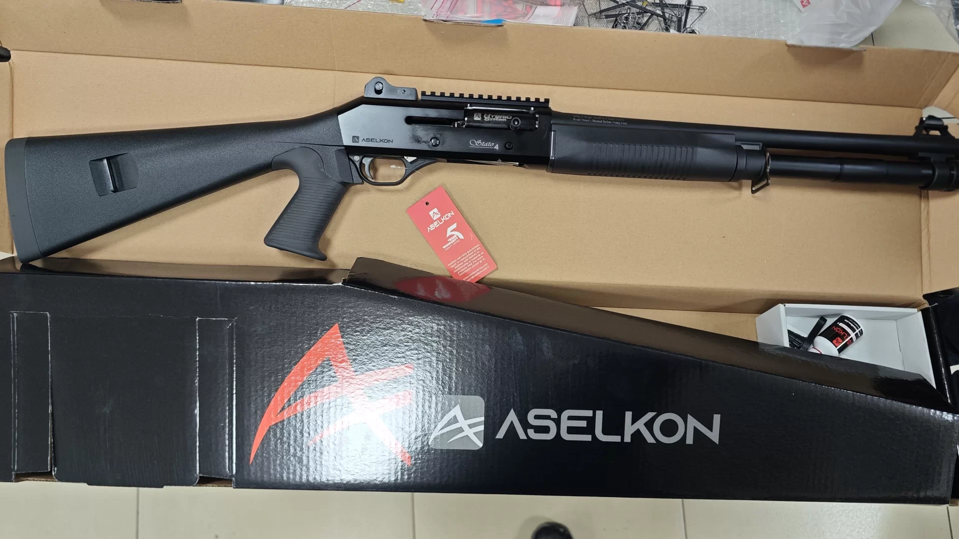 Aselkon S4-G Extra Black Hibrit Taktik Av Tüfeği (12 Cal - 47 cm)