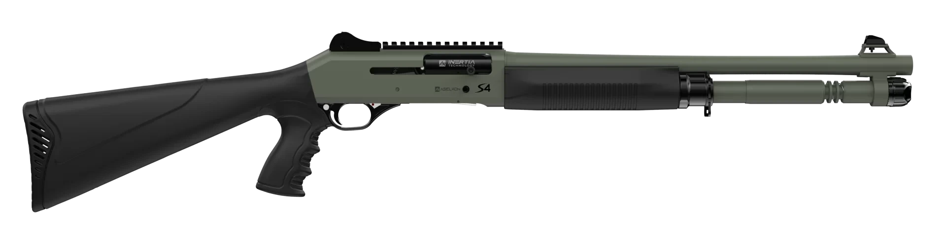 Aselkon S4-G Nato Green Hibrit Taktik Av Tüfeği (12 Cal - 47 cm)