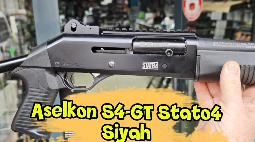 Aselkon S4-GT Extra Black Teleskopik Dipçikli Hibrit Taktik Av Tüfeği (12 Cal - 47 cm)
