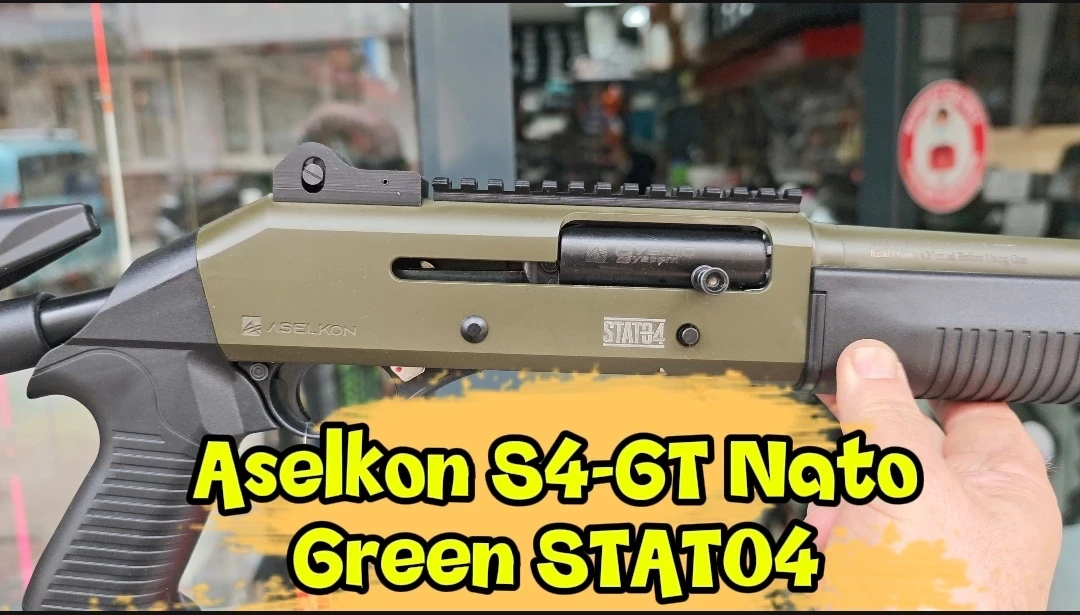 Aselkon S4-GT Nato Green Teleskopik Dipçikli Hibrit Taktik Av Tüfeği (12 Cal - 47 cm)