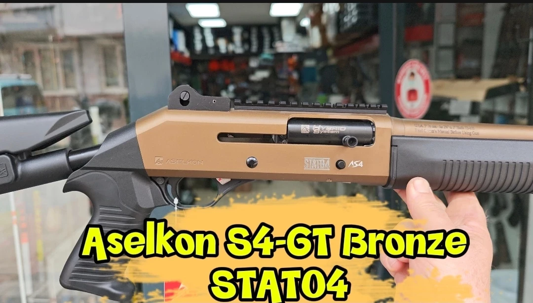 Aselkon S4-GT Sandstorm Teleskopik Dipçikli Hibrit Taktik Av Tüfeği (12 Cal - 47 cm)
