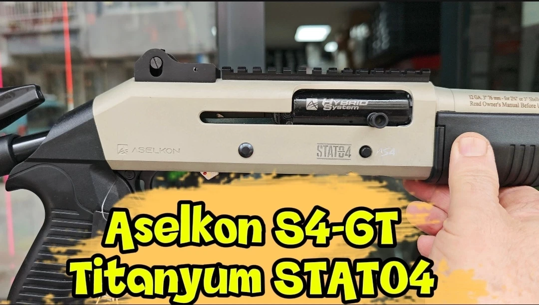 Aselkon S4-GT Titanyum Teleskopik Dipçikli Hibrit Taktik Av Tüfeği (12 Cal - 47 cm)