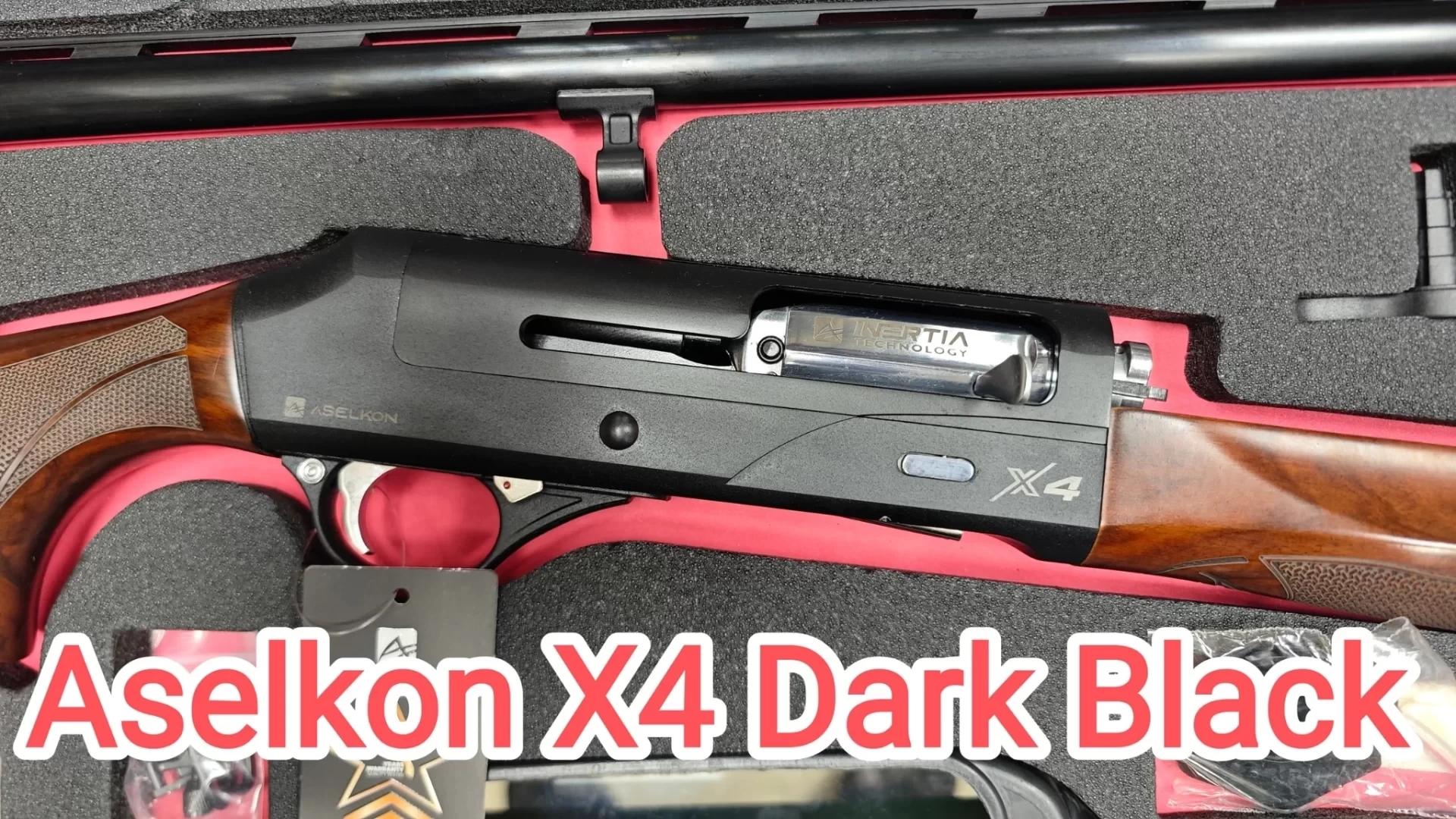 Aselkon X4 Dark Black Ahşap Kundak Kinetik Av Tüfeği (12 Cal - 66 cm / 71 cm)