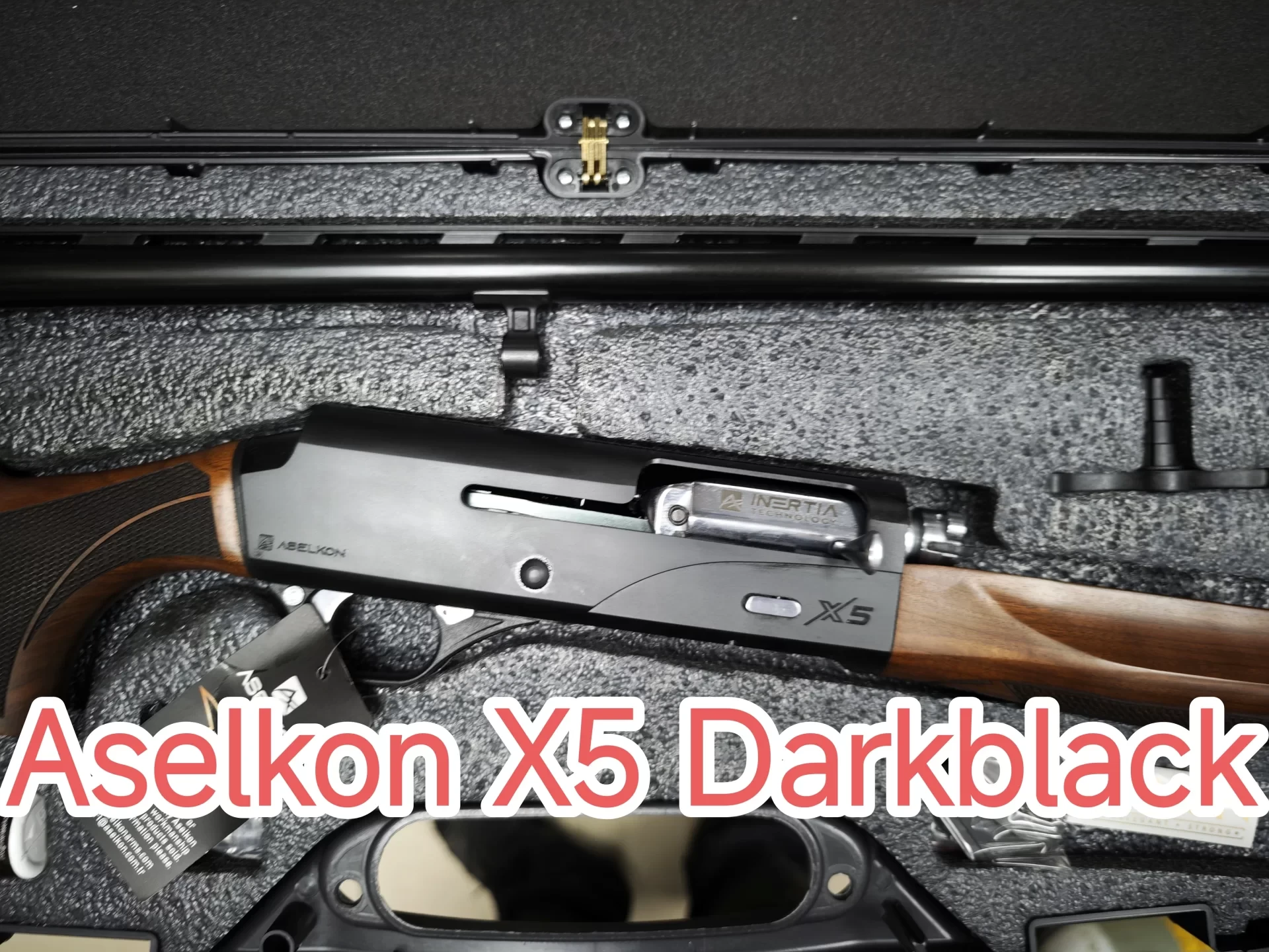 Aselkon X5 Dark Black Ahşap Kundak Kinetik Av Tüfeği (12 Cal - 66 cm / 71 cm)