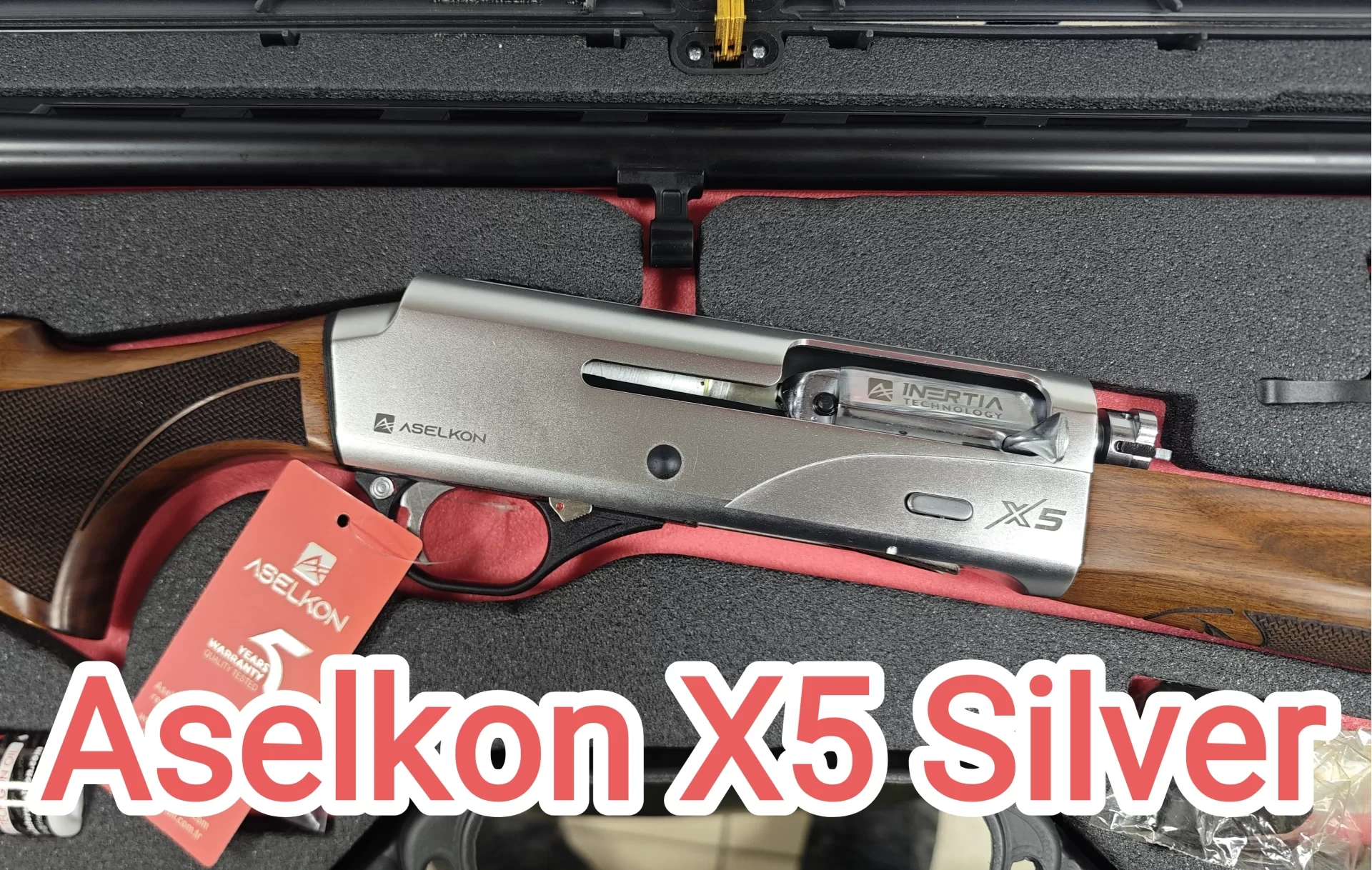 Aselkon X5 Silver Ahşap Kundak Kinetik Av Tüfeği (12 Cal - 66 cm / 71 cm)