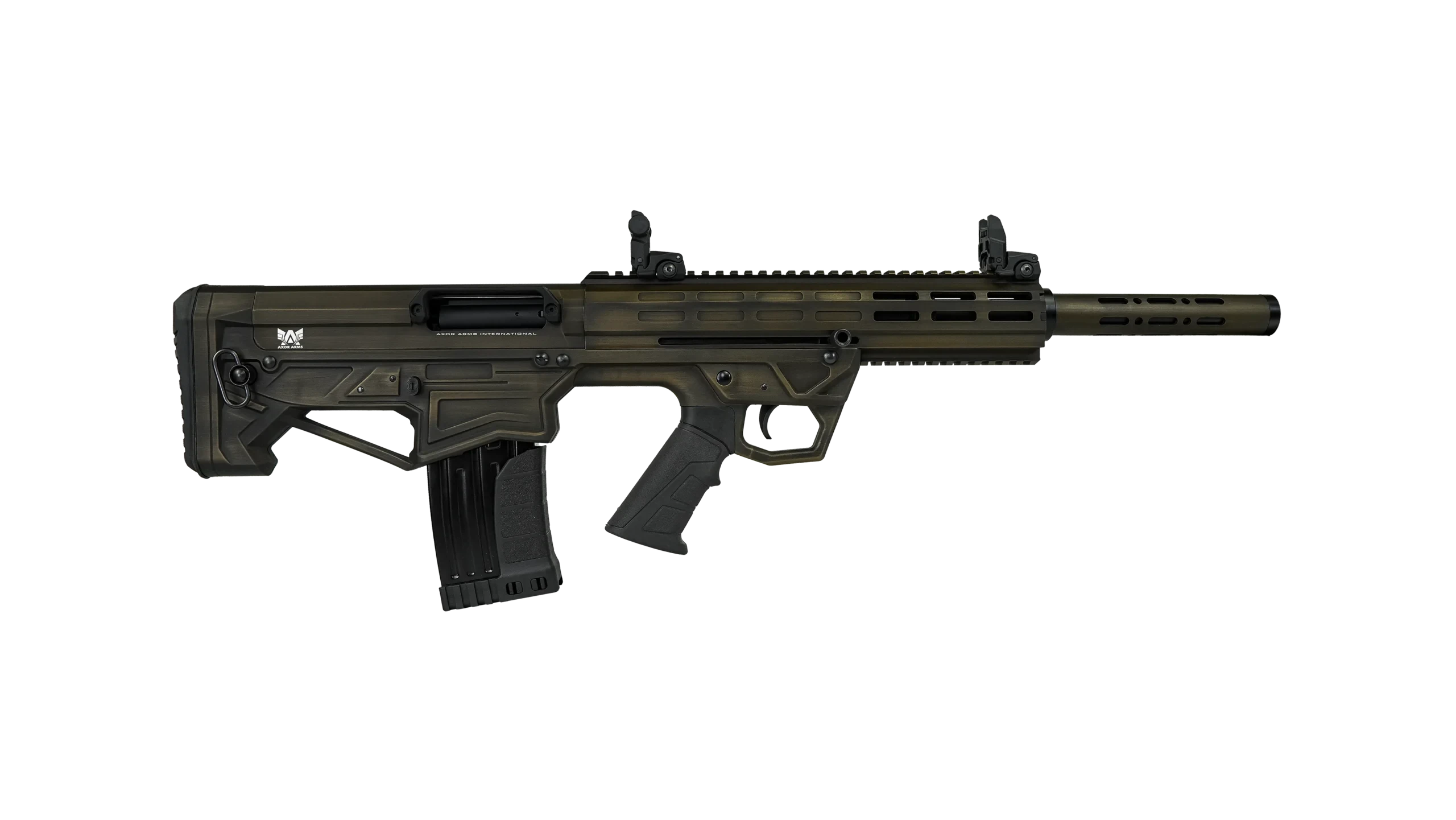 Axor Arms BP MF-1 Bullpup Şarjörlü Yarı Otomatik Av Tüfeği (12 Kalibre - Taktik Haki - Kompakt Kasa)