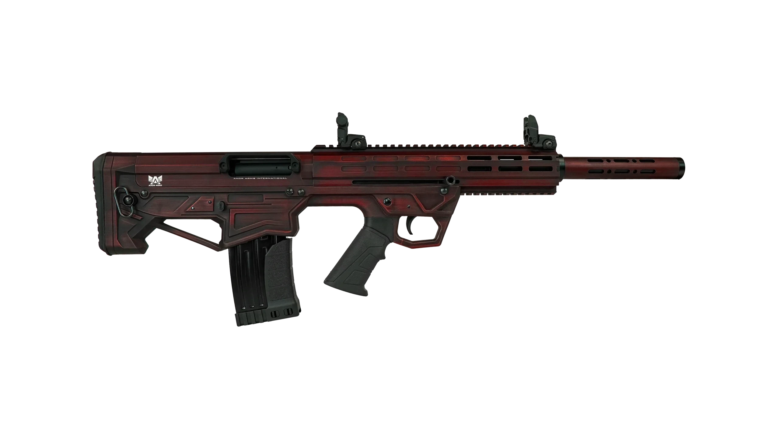 Axor Arms BP MF-1 Bullpup Şarjörlü Yarı Otomatik Av Tüfeği (12 Kalibre - Kırmızı - Kompakt Kasa)