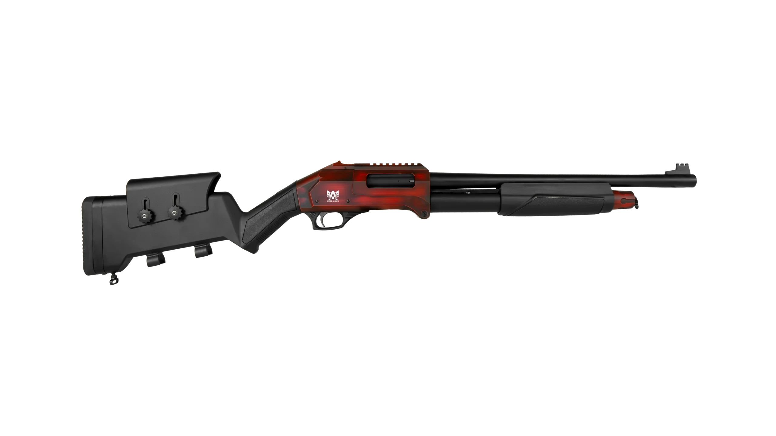 Axor Arms FP-F Katlanır Taktikal Dipçik Pompalı Av Tüfeği (12 Kalibre - Kırmızı)