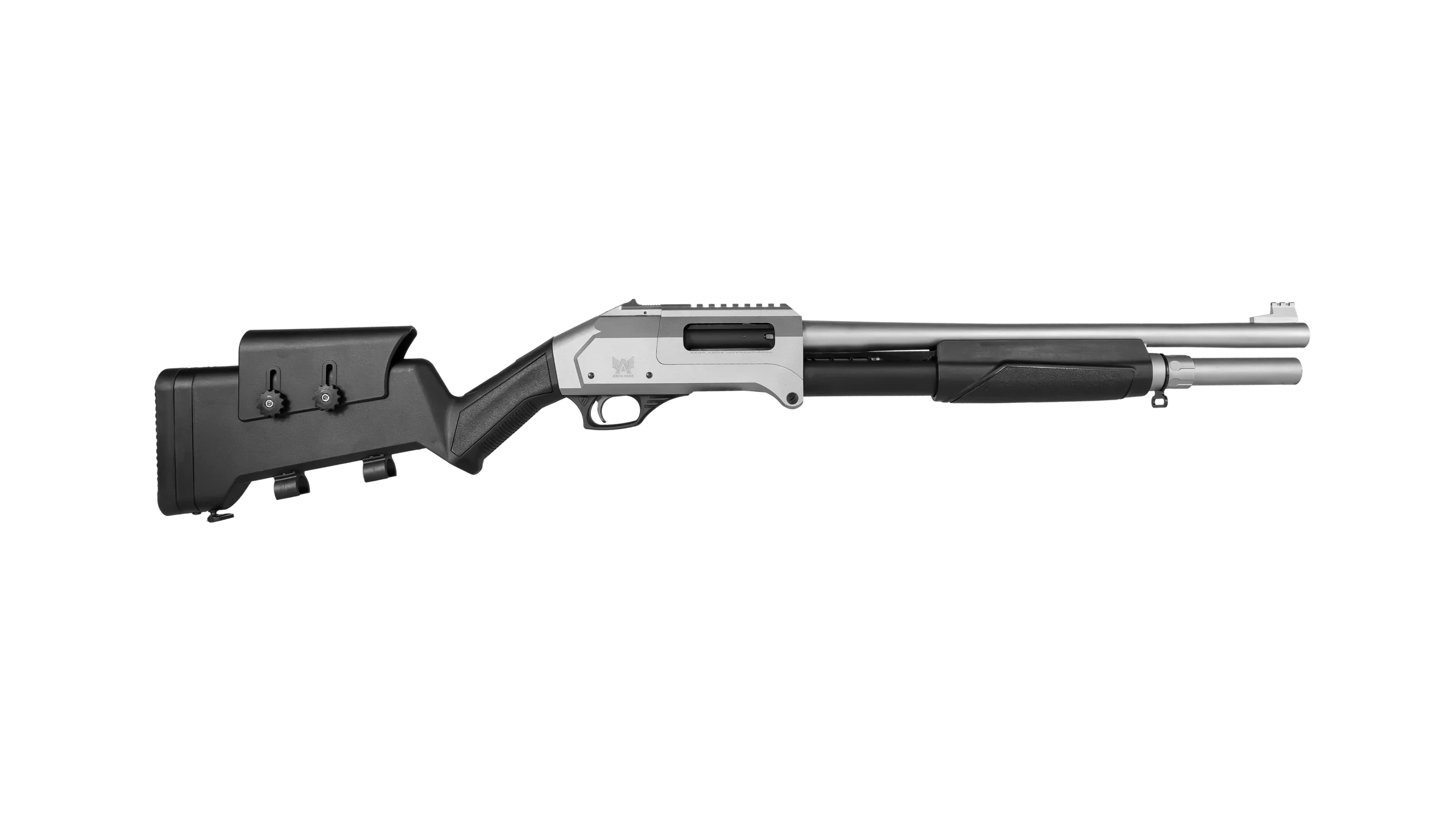 Axor Arms FP-F Katlanır Taktikal Dipçik Pompalı Av Tüfeği (12 Kalibre - Parlak Krom)
