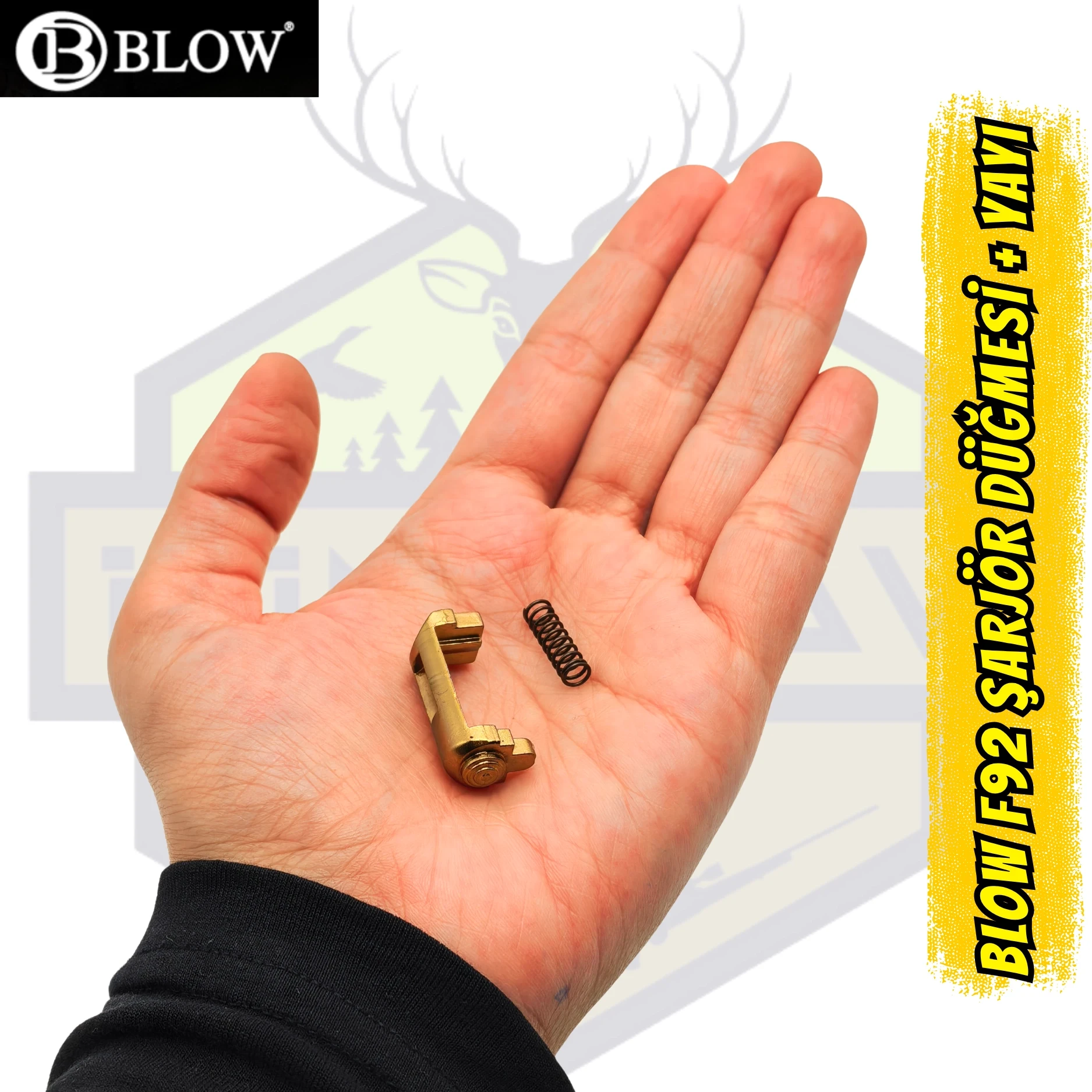 Blow F92 Altın Renk Şarjör Düğmesi + Yayı