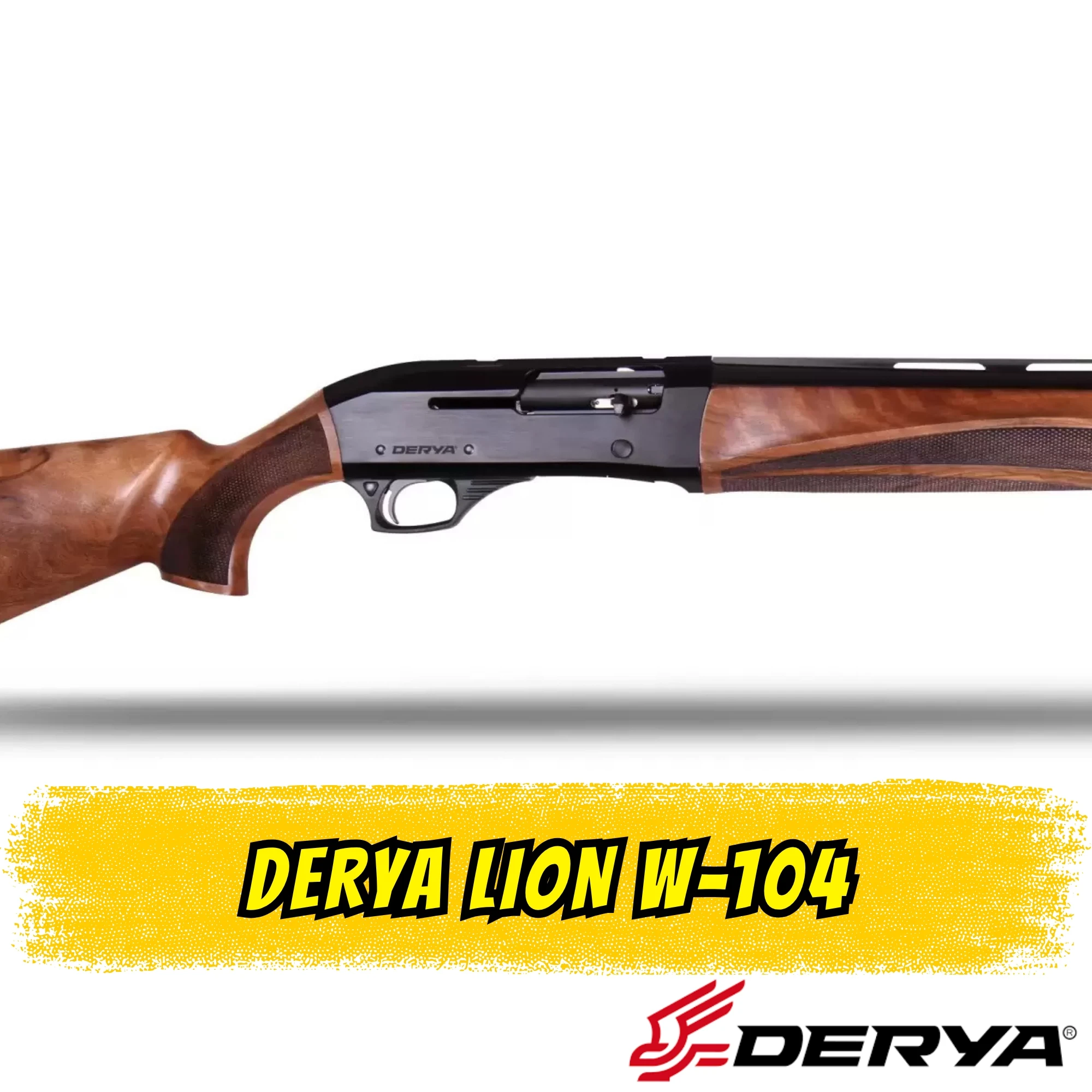Derya Lion W-104 Yarı Otomatik Av Tüfeği (12 GA - Ahşap - 71 cm Namlu)