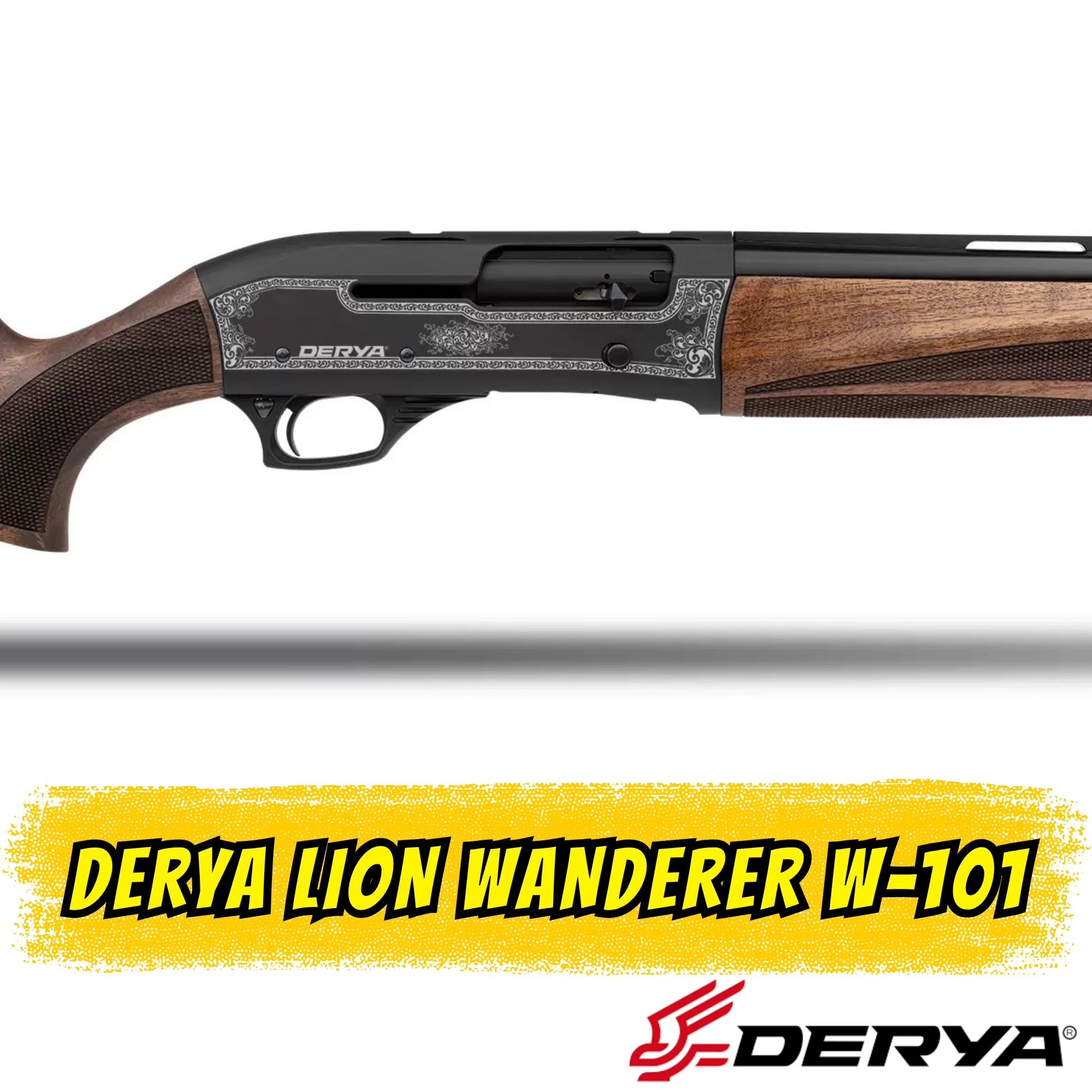 Derya Lion Wanderer W-101 Yarı Otomatik Av Tüfeği (12 GA - Türk Cevizi - 71 cm Namlu)