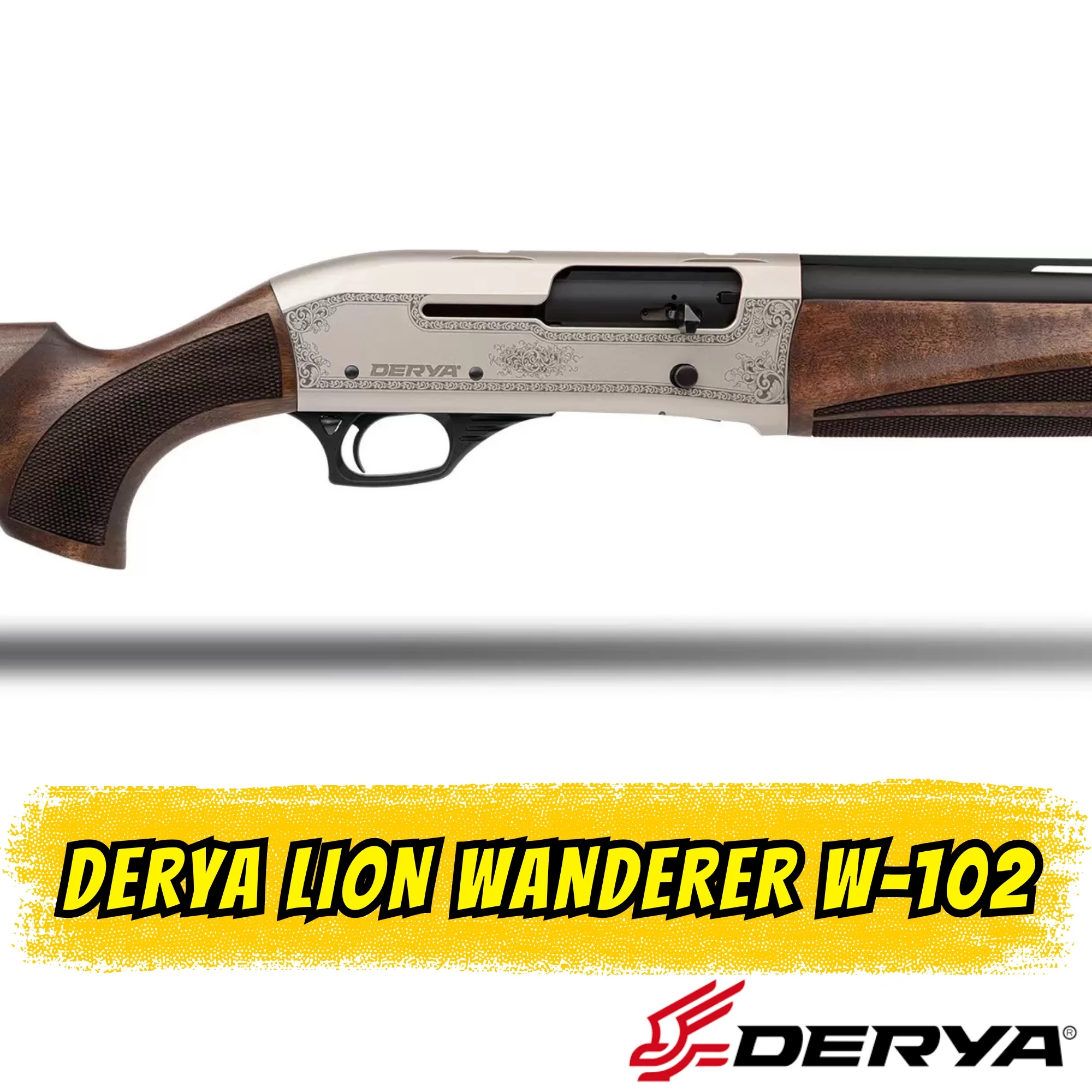 Derya Lion Wanderer W-102 Yarı Otomatik Av Tüfeği (12 GA - Türk Cevizi - 71 cm Namlu)