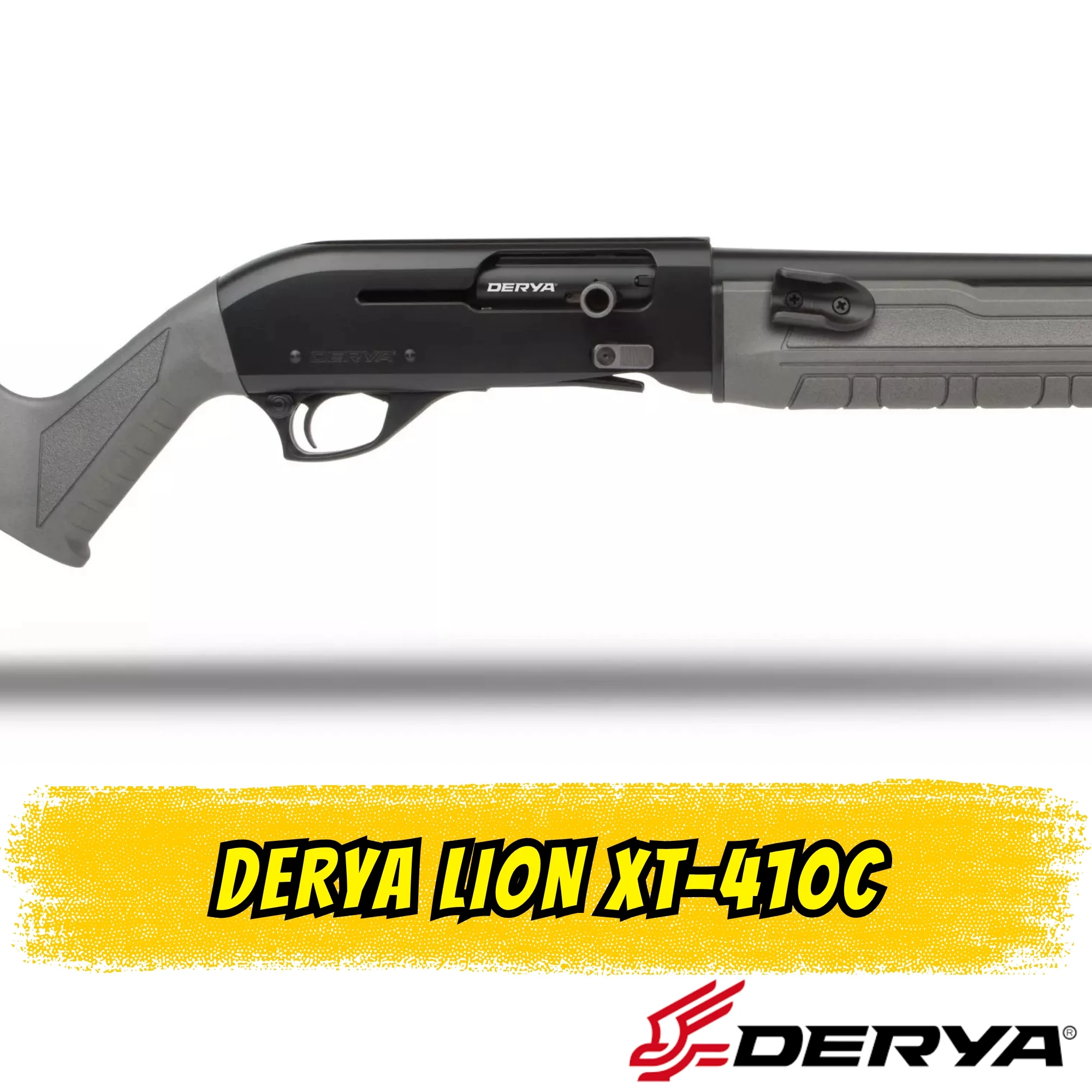 Derya Lion XT-410C Yarı Otomatik Av Tüfeği (12 GA - Grey Cerakote - 47 cm Slug Namlu)